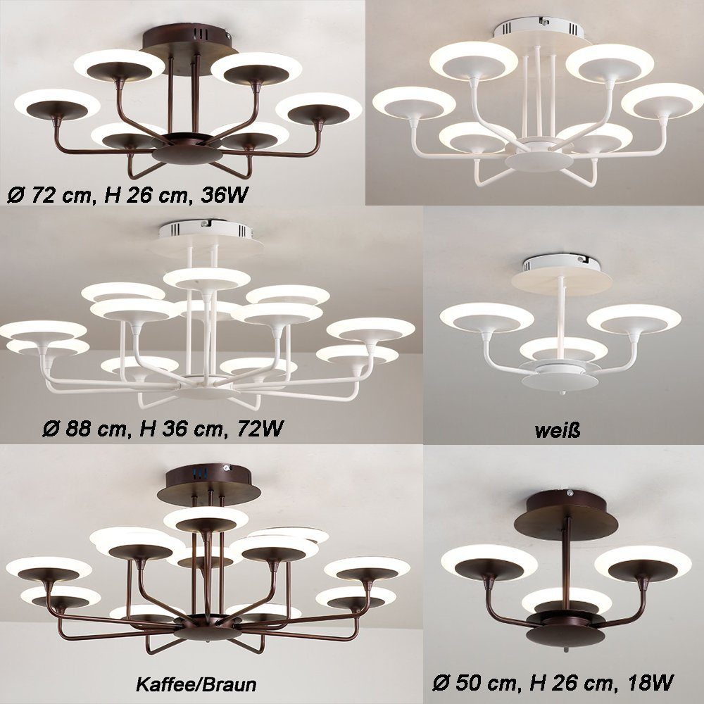Euroton LED Deckenleuchte LED Deckenlampe Hängelampe günstig online kaufen