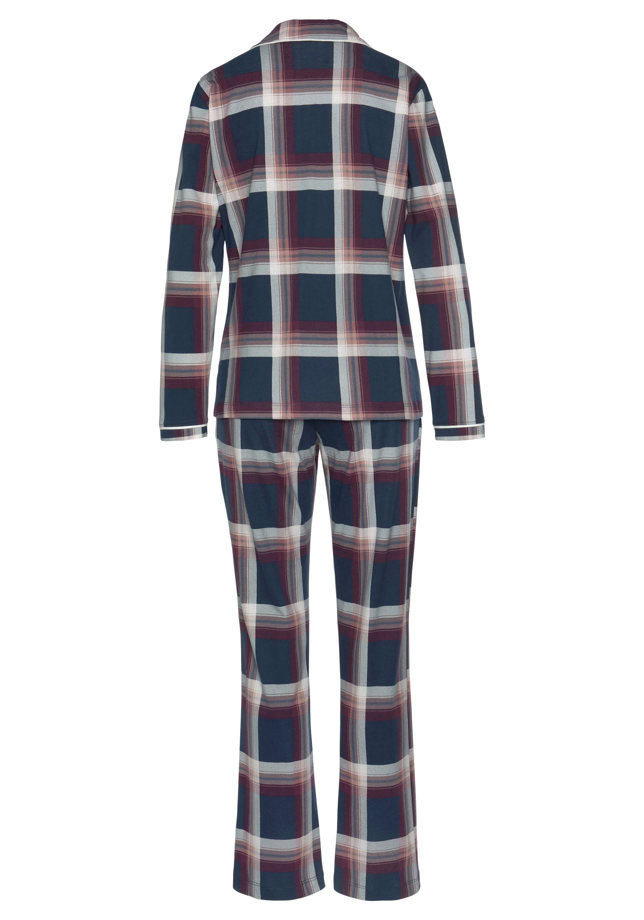 s.Oliver Pyjama (2 tlg) im Karo-Muster klassischen