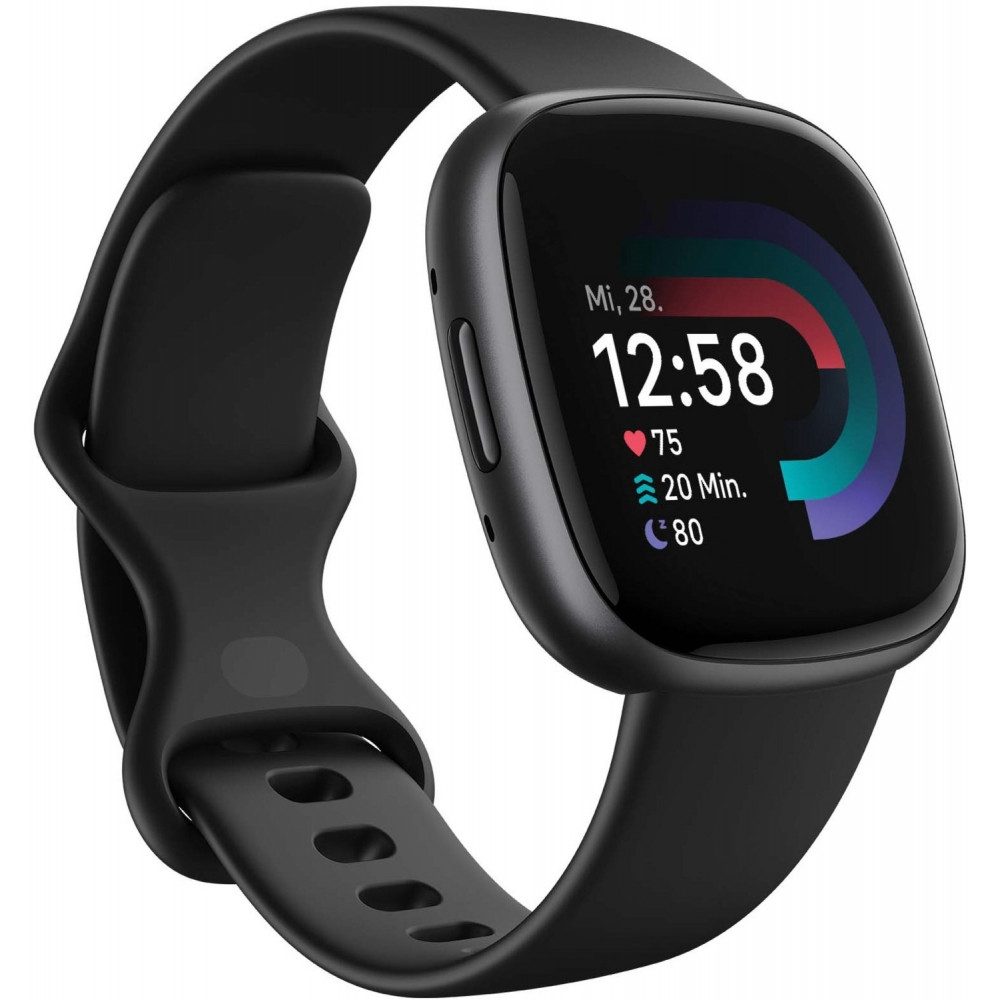 Fitbit Versa 4 Smartwatch in Schwarz. Smartwatch