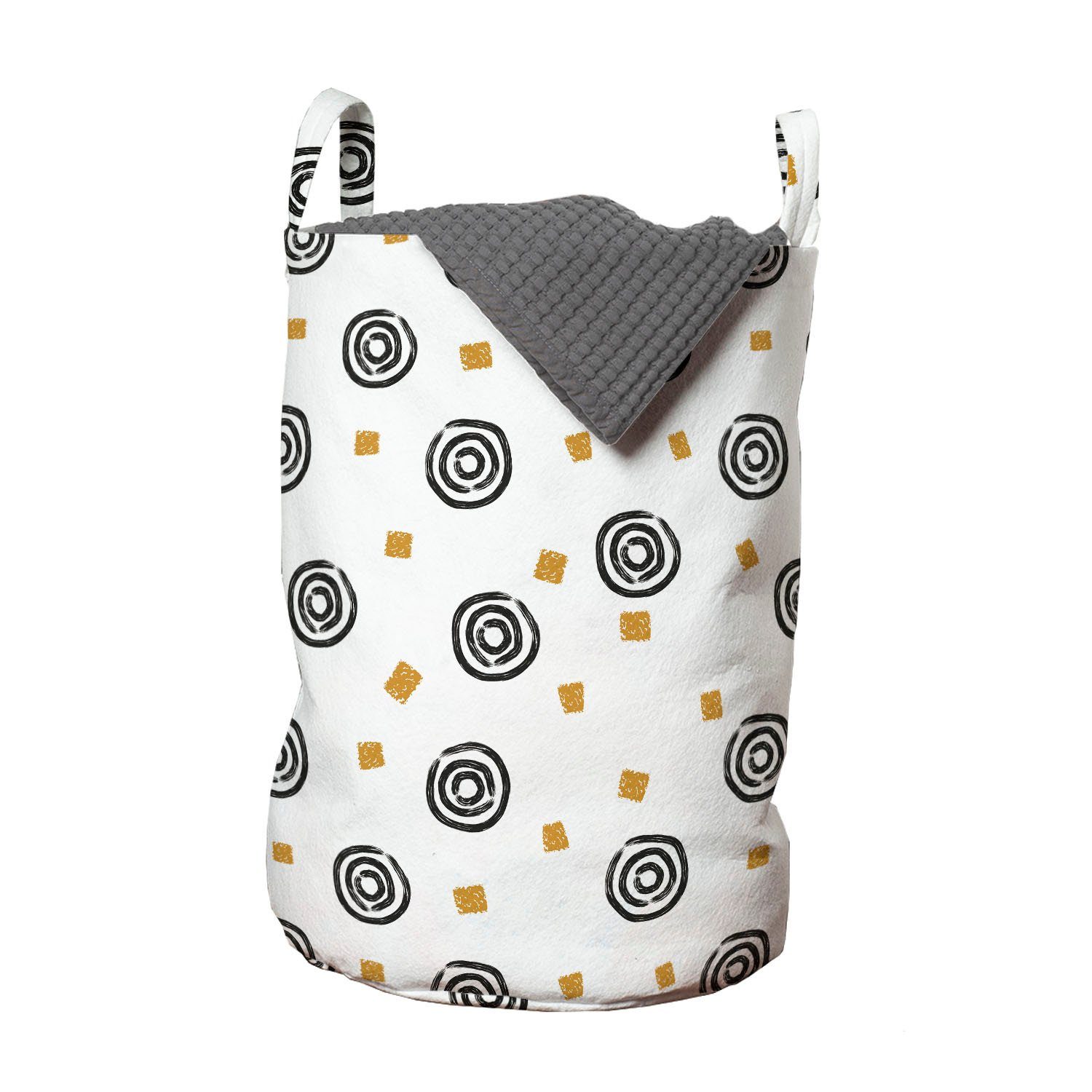Griffen Bullseye Abstrakt Kordelzugverschluss Wäschekorb Waschsalons, mit Circle für Wäschesäckchen Abakuhaus Design