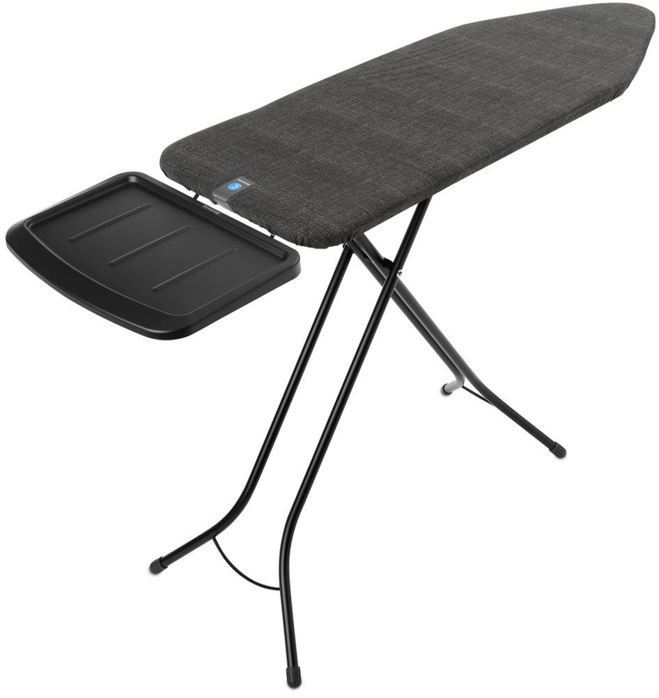 Brabantia Bügelbrett Bügeltisch C, 124 x 45 cm, Dst-Ablage Solide, Bügelfläche 124x45 cm, Fairtrade-zertifiziert