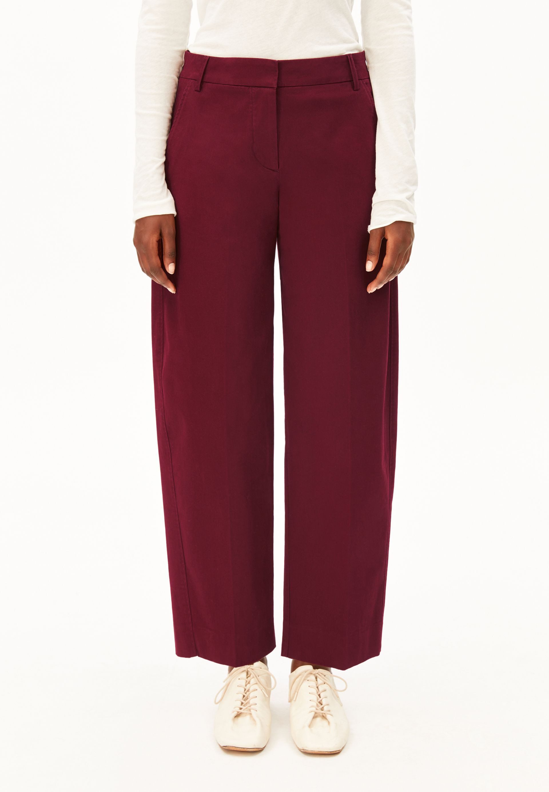 Stoffhose BARREL TWILL Webhose aus Bio-Baumwoll Mix