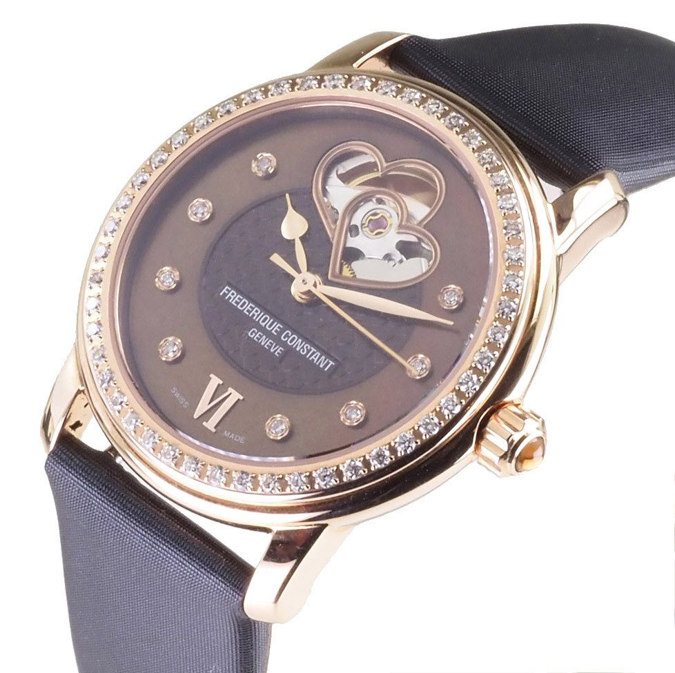 Automatikuhr Damen Uhr Double Heart Beat Diamonds FC-310CDHB2PD4 Double Heart Beat