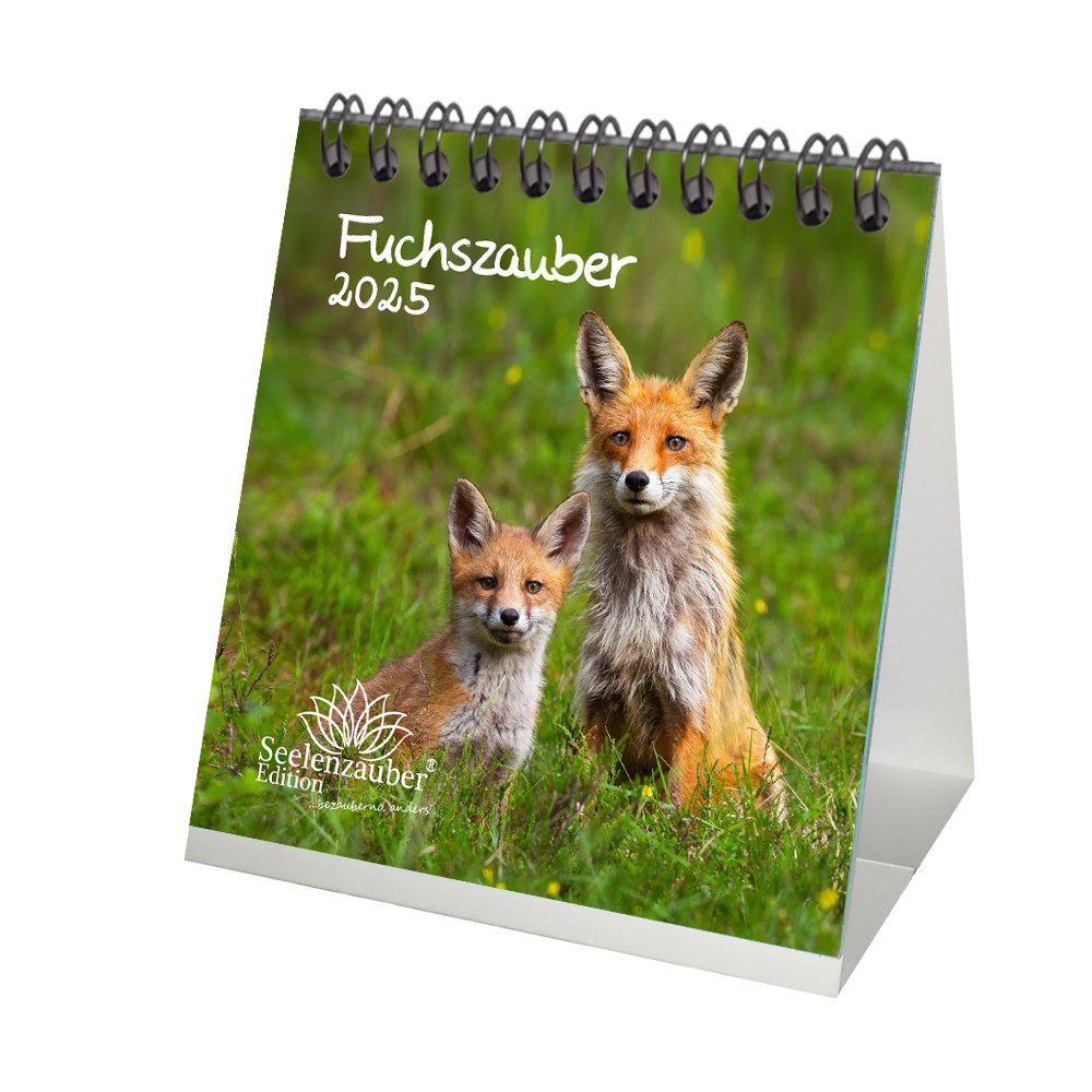 Seelenzauber Tischkalender Fuchszauber Kalender für 2025 Format 10cm x 