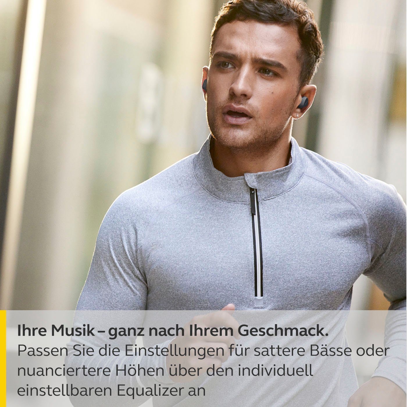 Jabra Elite 4 active schwarz integrierte (Active Google Siri, Steuerung Wireless, Anrufe Alexa, Noise für und Assistant, Cancelling Musik, Bluetooth) (ANC), True Freisprechfunktion, Bluetooth-Kopfhörer Sprachsteuerung