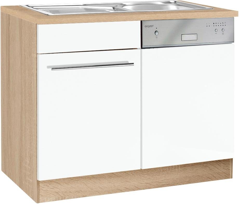 HELD MÖBEL Spülenschrank »Eton«, Breite 110 cm, inkl. Tür/Sockel für Geschirrspüler - HELD MÖBEL