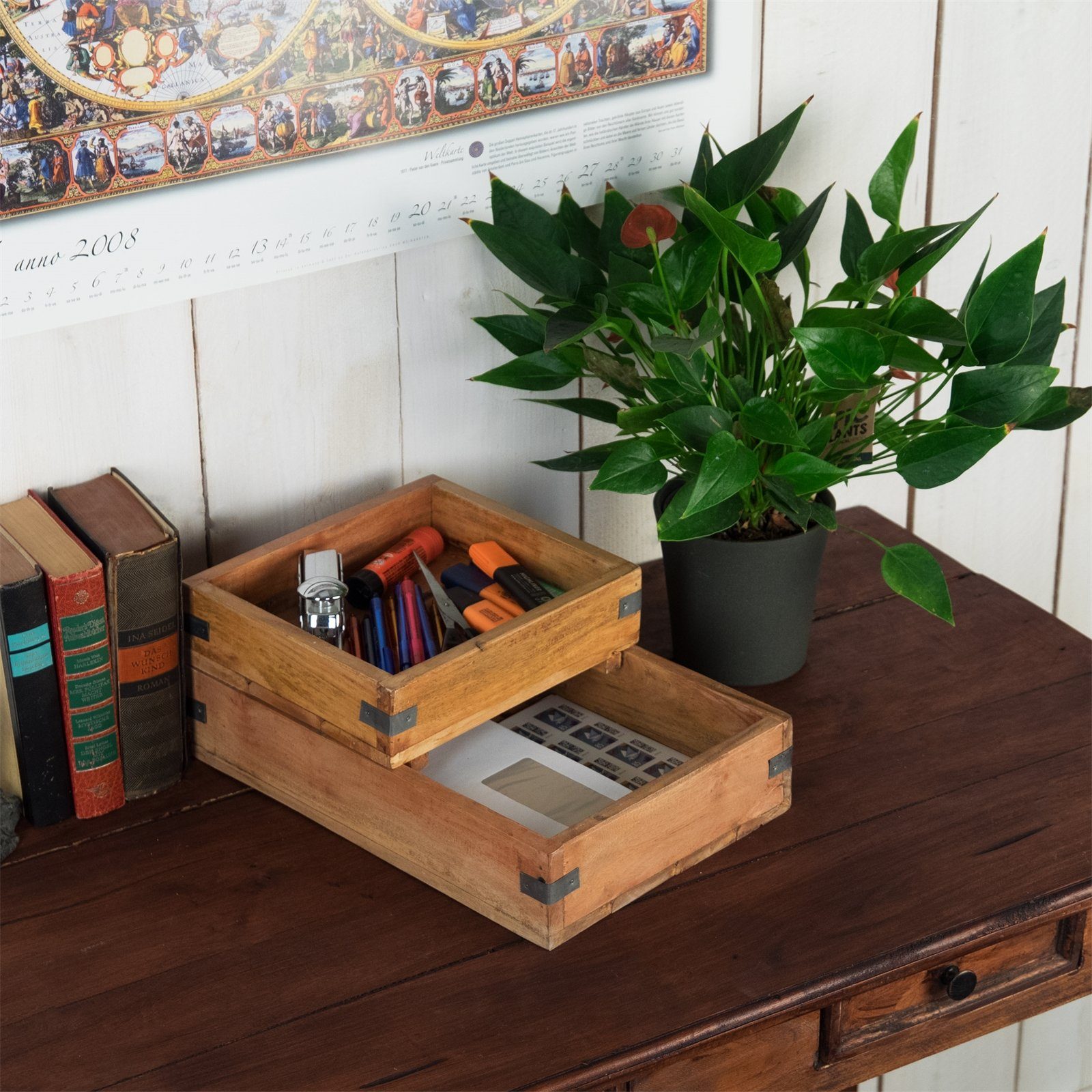 DESIGN DELIGHTS Aufbewahrungsbox AUFBEWAHRUNGSKISTE "TRAYS", 2-teilig, günstig online kaufen