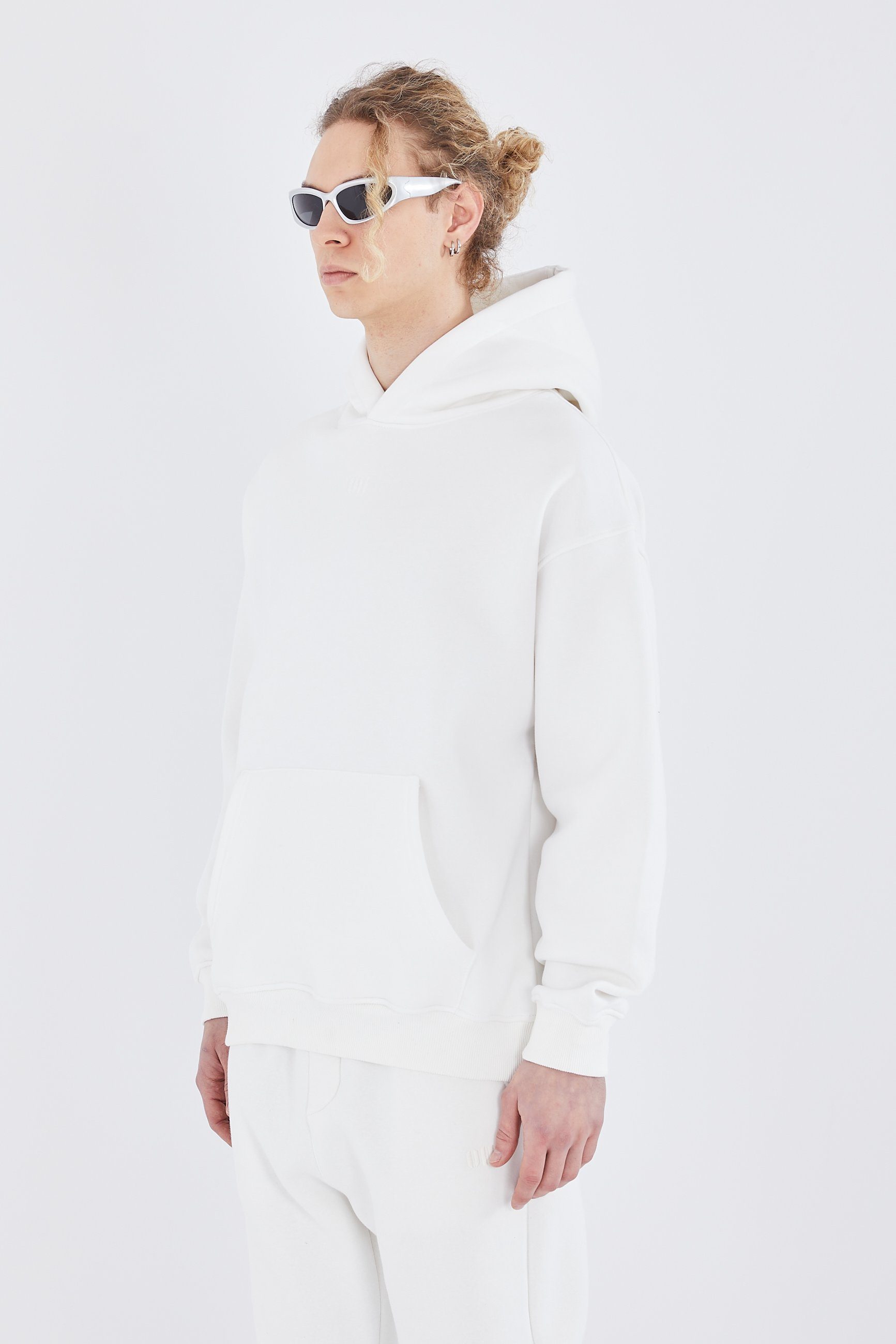 OSSY HOMER Hoodie Oversize Hoodie einfarbig Basic Baumwolle Kapuzenpullover günstig online kaufen