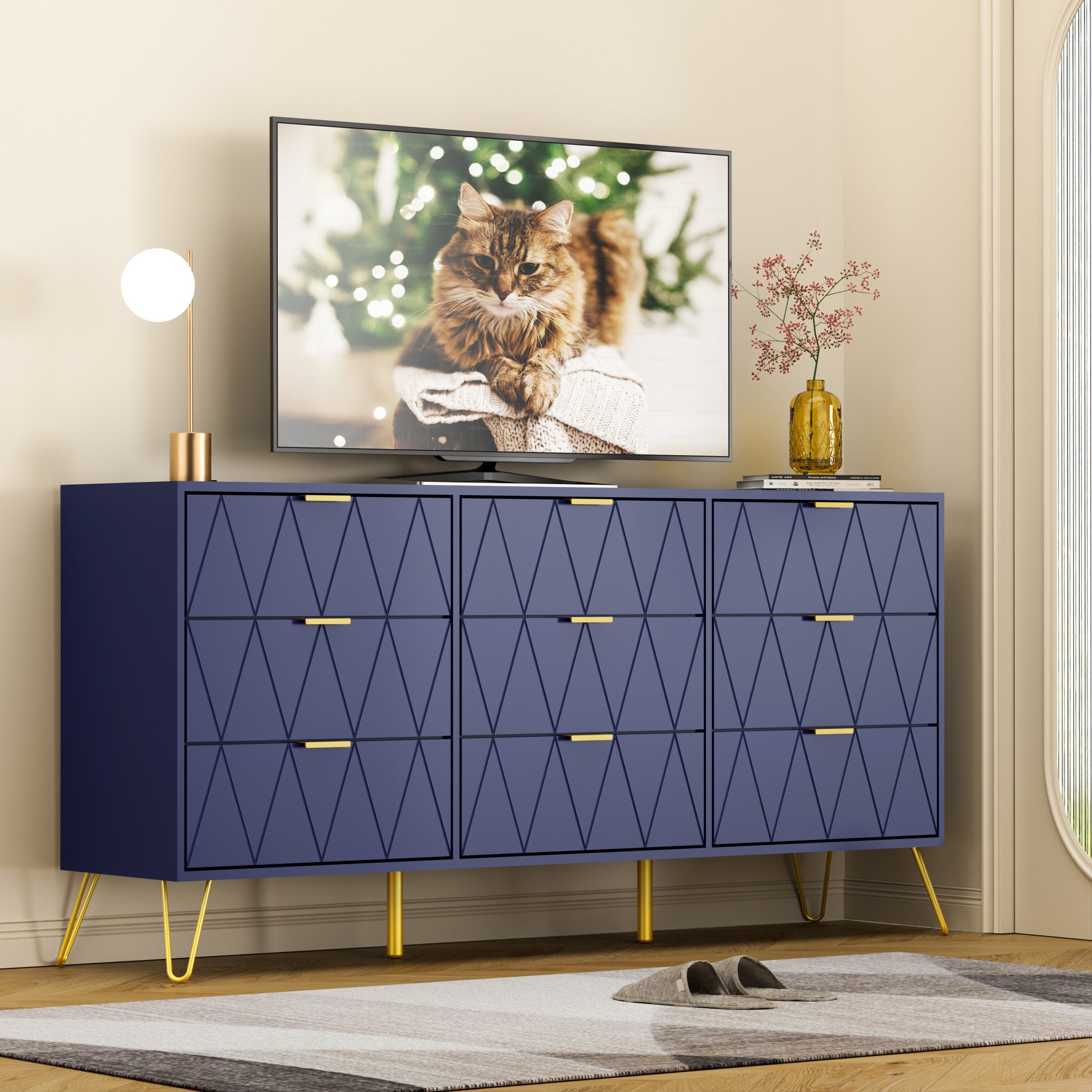 UEV Schlafzimmer-Set 3er-Set Schlafzimmermöbel, Möbelset im skandinavischen günstig online kaufen