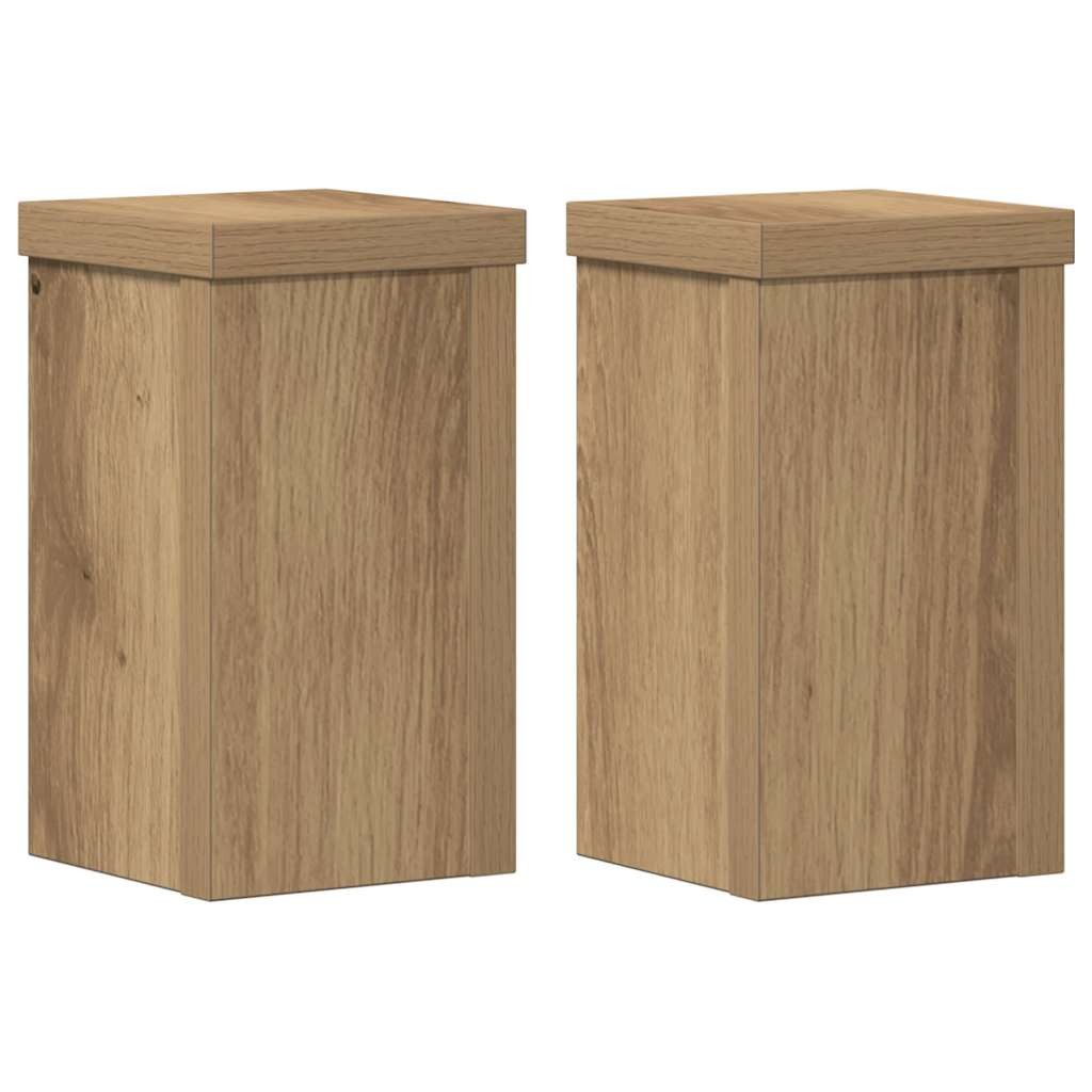 vidaXL Blumenständer Pflanzenständer 2 Stk. Artisan-Eiche günstig online kaufen