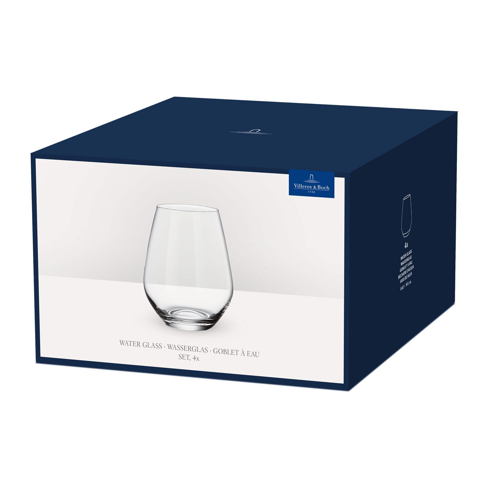 Villeroy & Boch Glas Ovid Wassergläser 420 ml 16er Set, 16-tlg., Glas