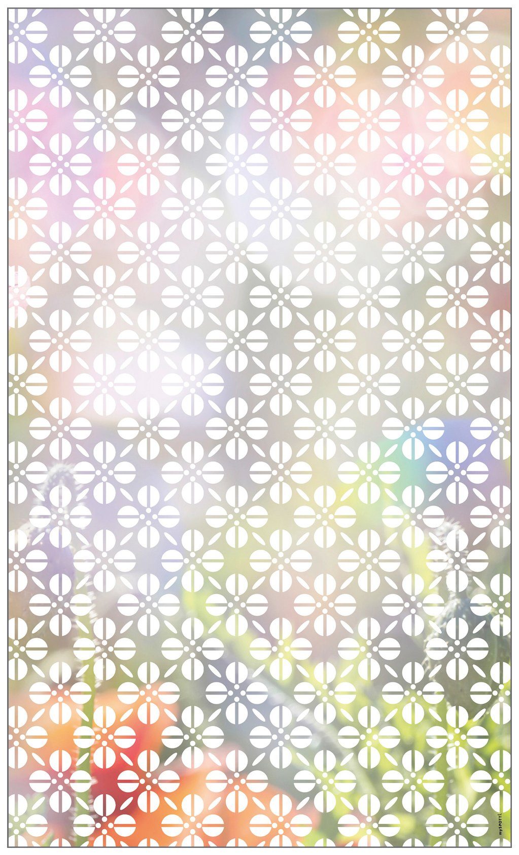 Fensterfolie »Look Grafik Blumenmuster white«, MySpotti, halbtransparent,  glatt, 60 x 100 cm, statisch haftend online kaufen | OTTO
