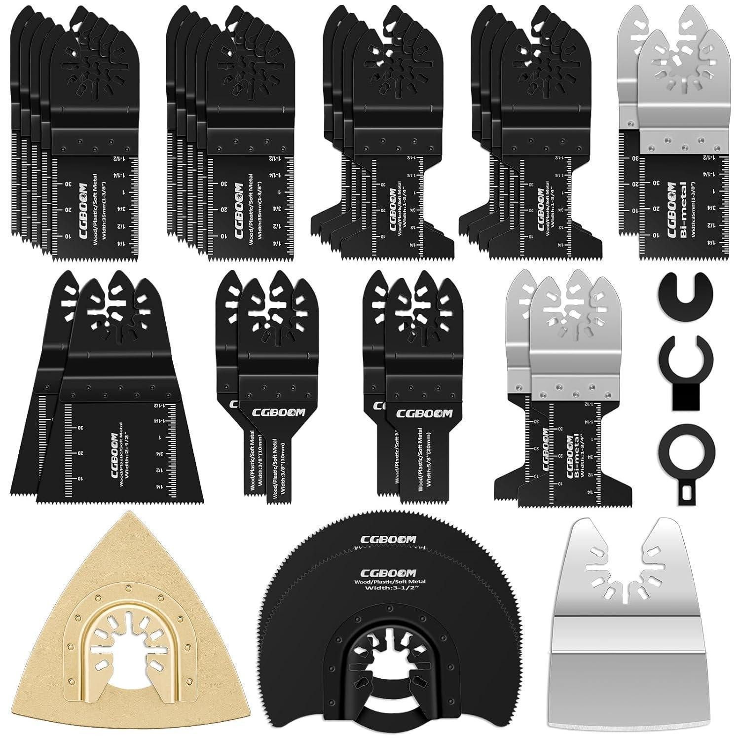 LuxusKollektion Multitool 28 tlg Multitool Zubehör: Sägeblätter Kit Oszilli günstig online kaufen
