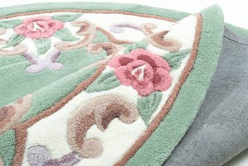Teppich Ming, THEKO, rund, Höhe: 14 mm, hochwertiges Acrylgarn, ideal im Wohnzimmer & Schlafzimmer