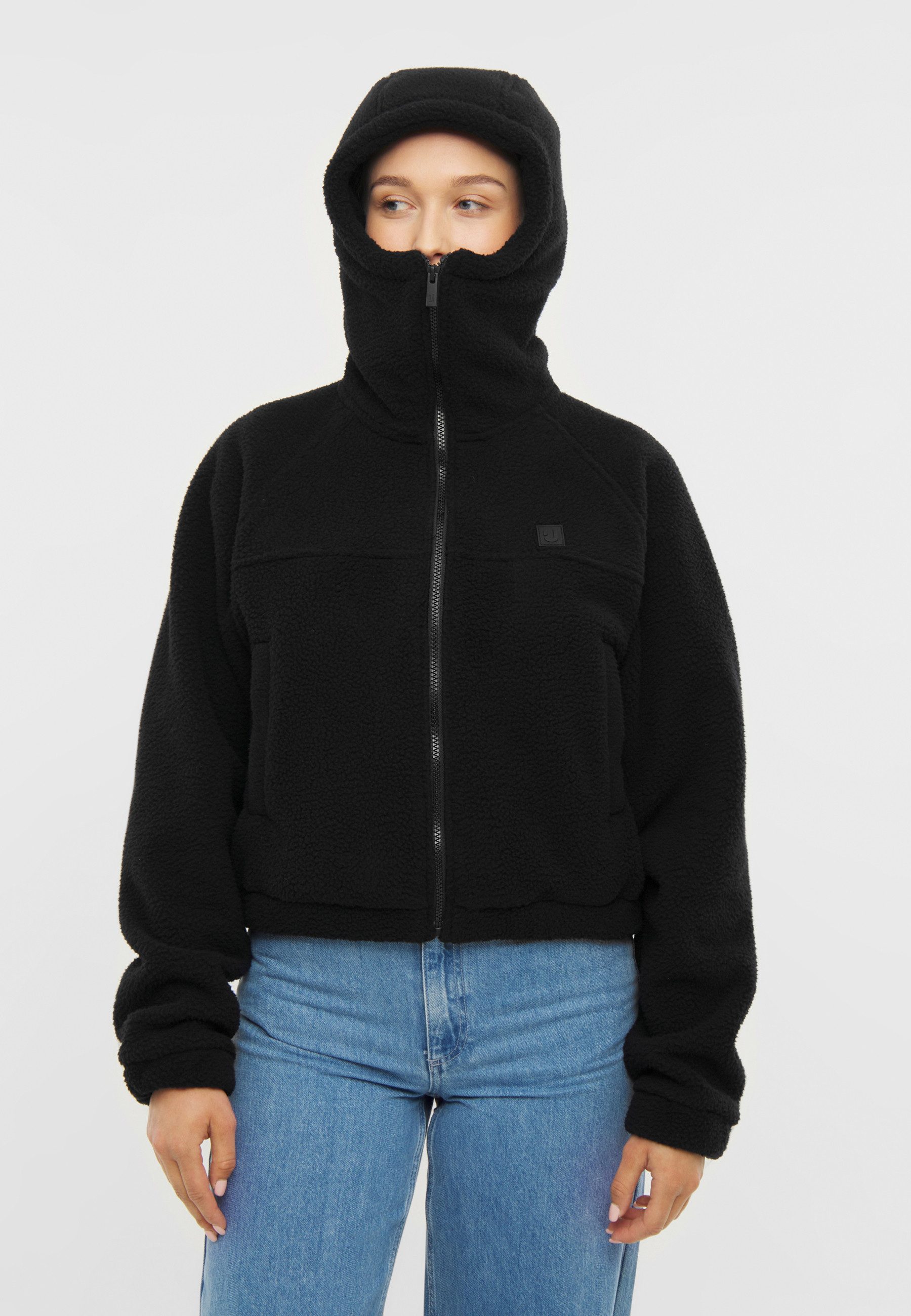 Johnny Urban Kapuzenfleecejacke Nova Fleecejacke mit kurzem Schnitt (1-St) Gemütliche Fleece Jacke mit hochgeschlossener Kapuze