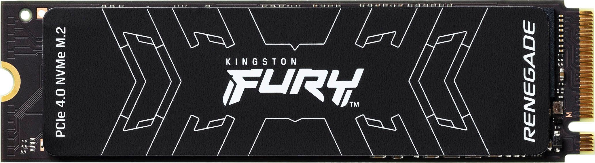 Kingston FURY Renegade PCIe 4.0 NVMe M.2 interne SSD (500 GB) 7300 MB/S Lesegeschwindigkeit, 3900 MB/S Schreibgeschwindigkeit