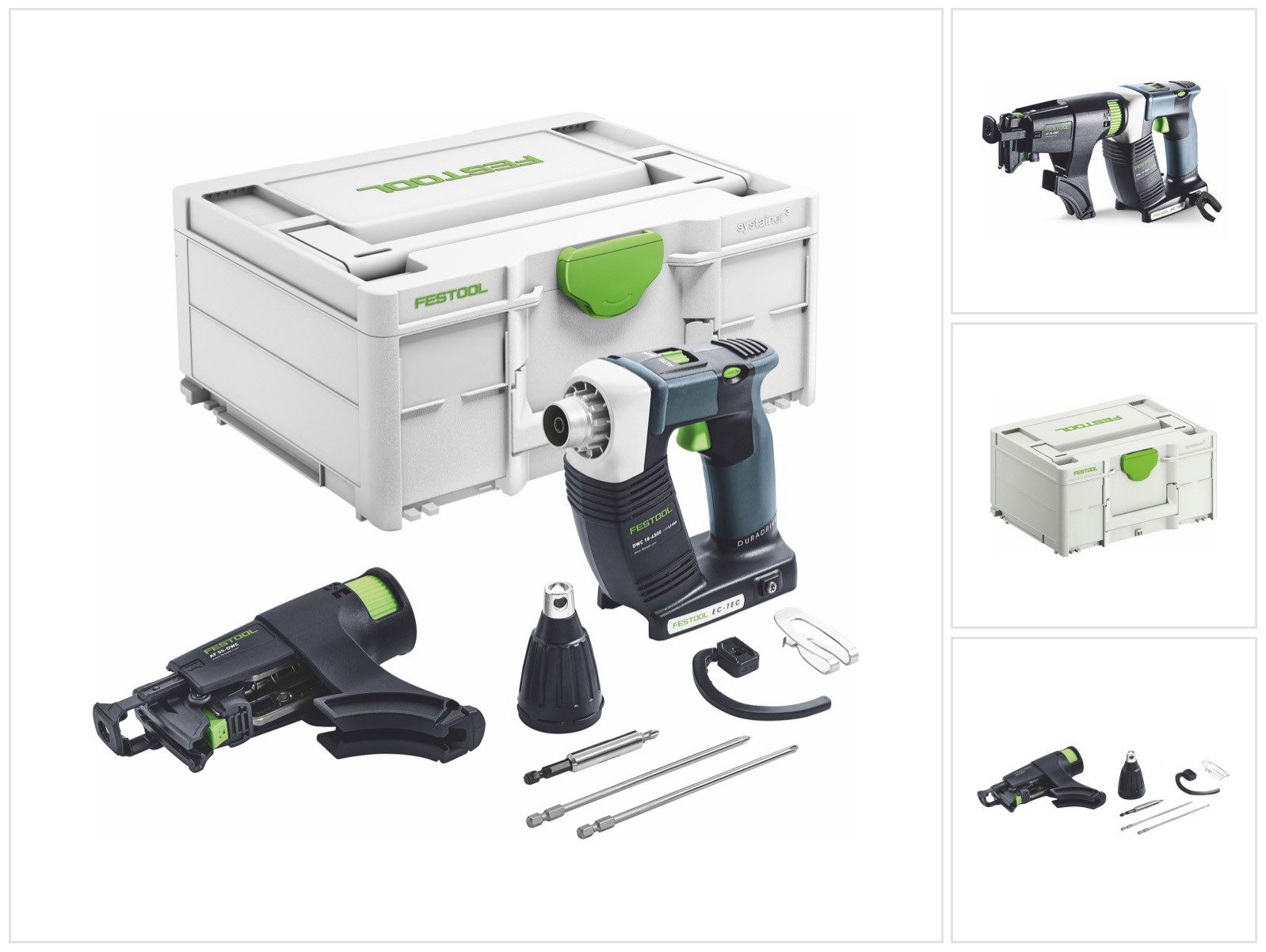 FESTOOL Akku-Magazinschrauber DURADRIVE DWC 18-4500 Basic Akku Bauschrauber 18 V 14 Nm Brushless