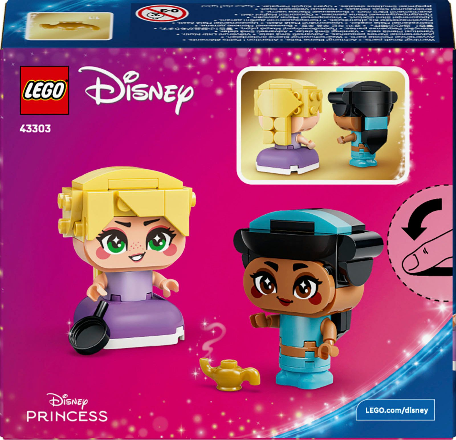 LEGO® Die Mini-Prinzessinnen Jasmin und Rapunzel (43303) Konstruktionsspiel günstig online kaufen