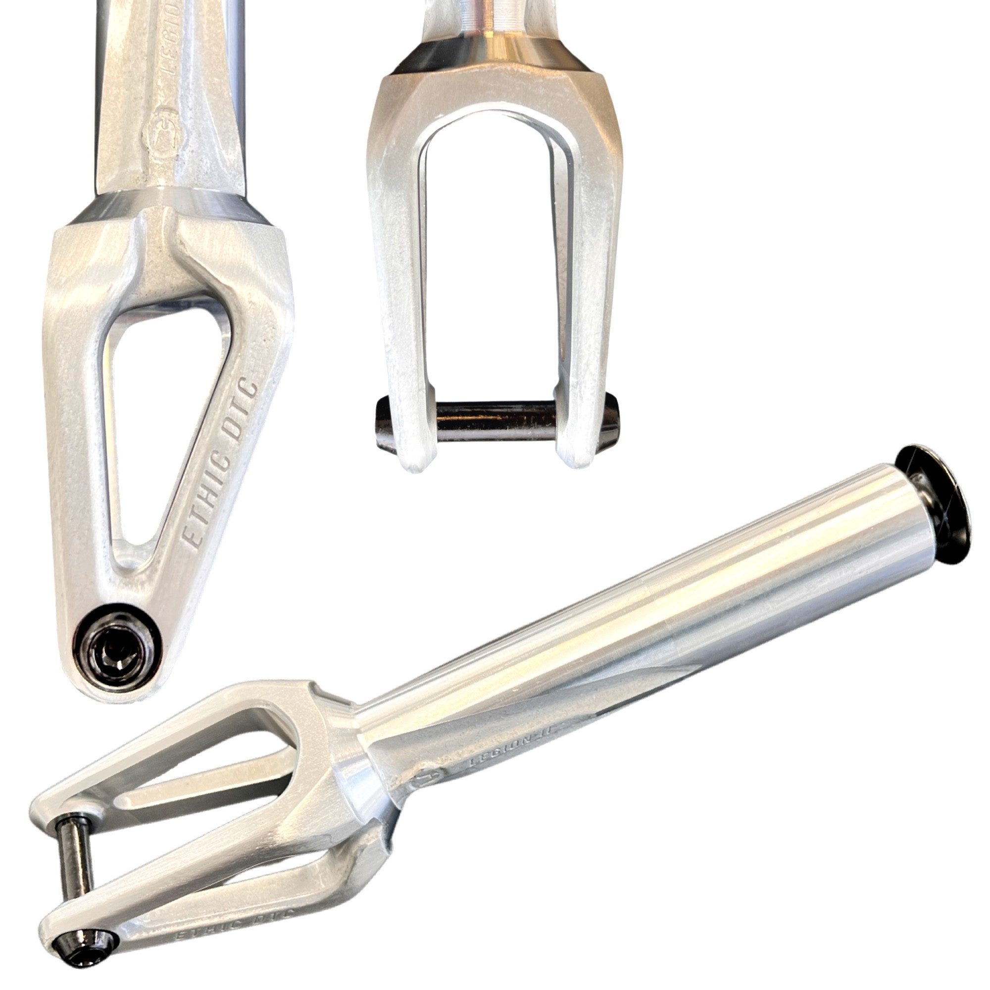 Stuntscooter Ethic DTC Legion V2 Stunt-Scooter Gabel SCS Silber