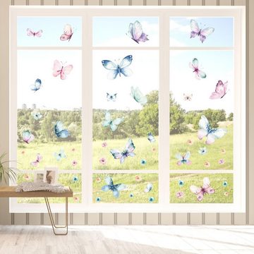 nikima Fensterbild Fensterbilder Schmetterlinge selbstklebend
