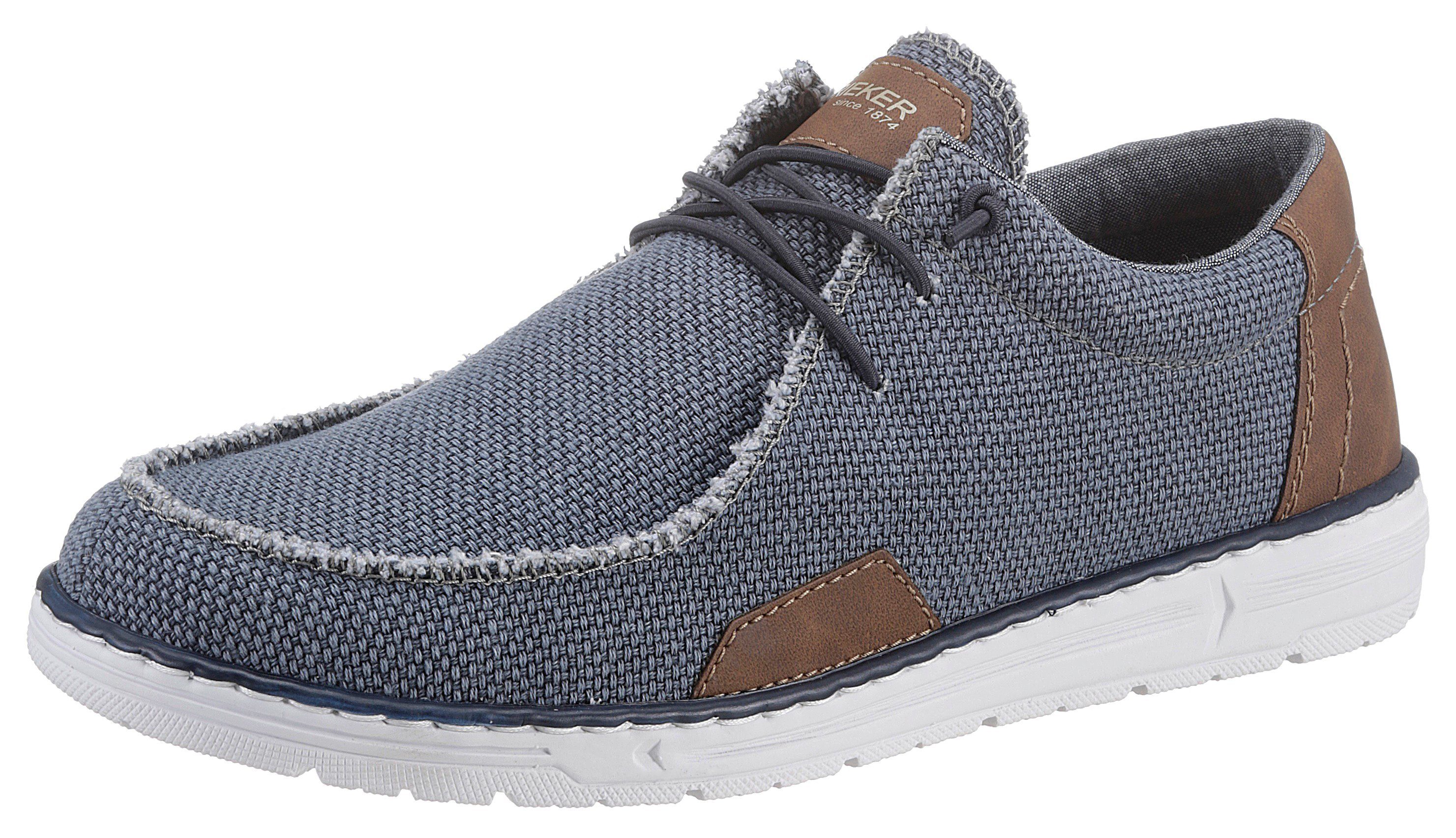 mit Rieker Kontrastbesatz Slip-On Sneaker