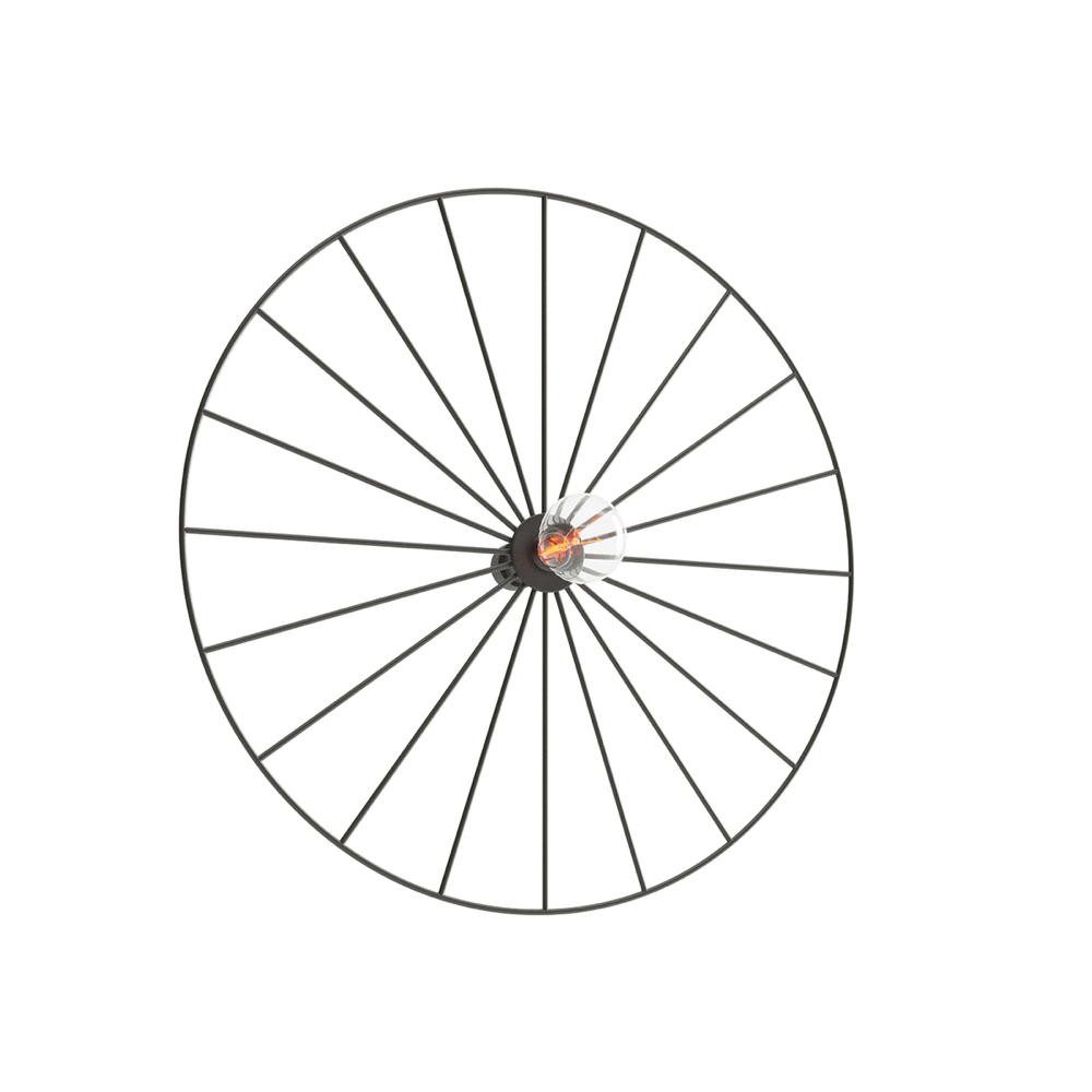 famlights Wandleuchte famlights, Wand- und Deckenleuchte Shirin in Schwarz E27 450mm