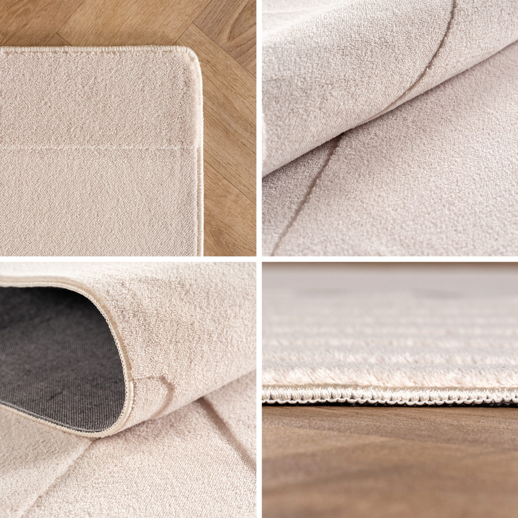 Carpettex Designteppich Unicolor - Einfarbig, Rechteckig, Höhe: 12 mm, Kurz günstig online kaufen