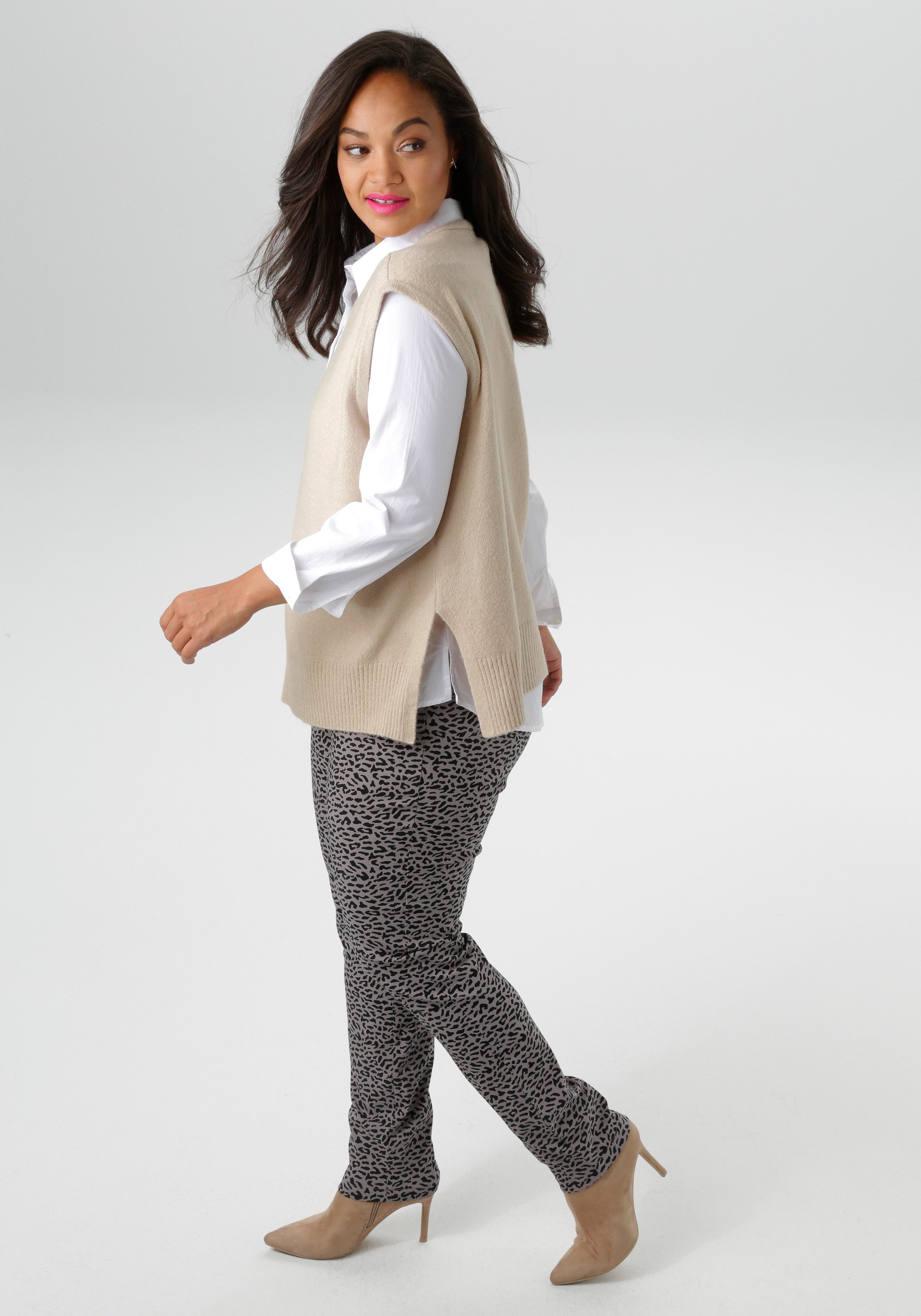 Aniston PLUS Pullunder mit V-Ausschnitt günstig online kaufen