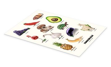 Posterlounge Poster Jonas Loose, Foodimals, Kindergarten Illustration