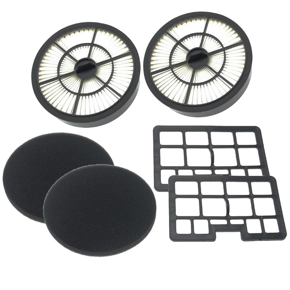 Trade-Shop Filter-Set 2x passend für Hanseatic VC-T4020, VC-T4020ES-2, VC-T4020ES17, Zubehör für Privileg 177190 364336 457630 725213, Hanseatic 422064 551793 15705486, Set bestehend aus HEPA-Filter, Schaumstoff-Filter und Abluftfilter