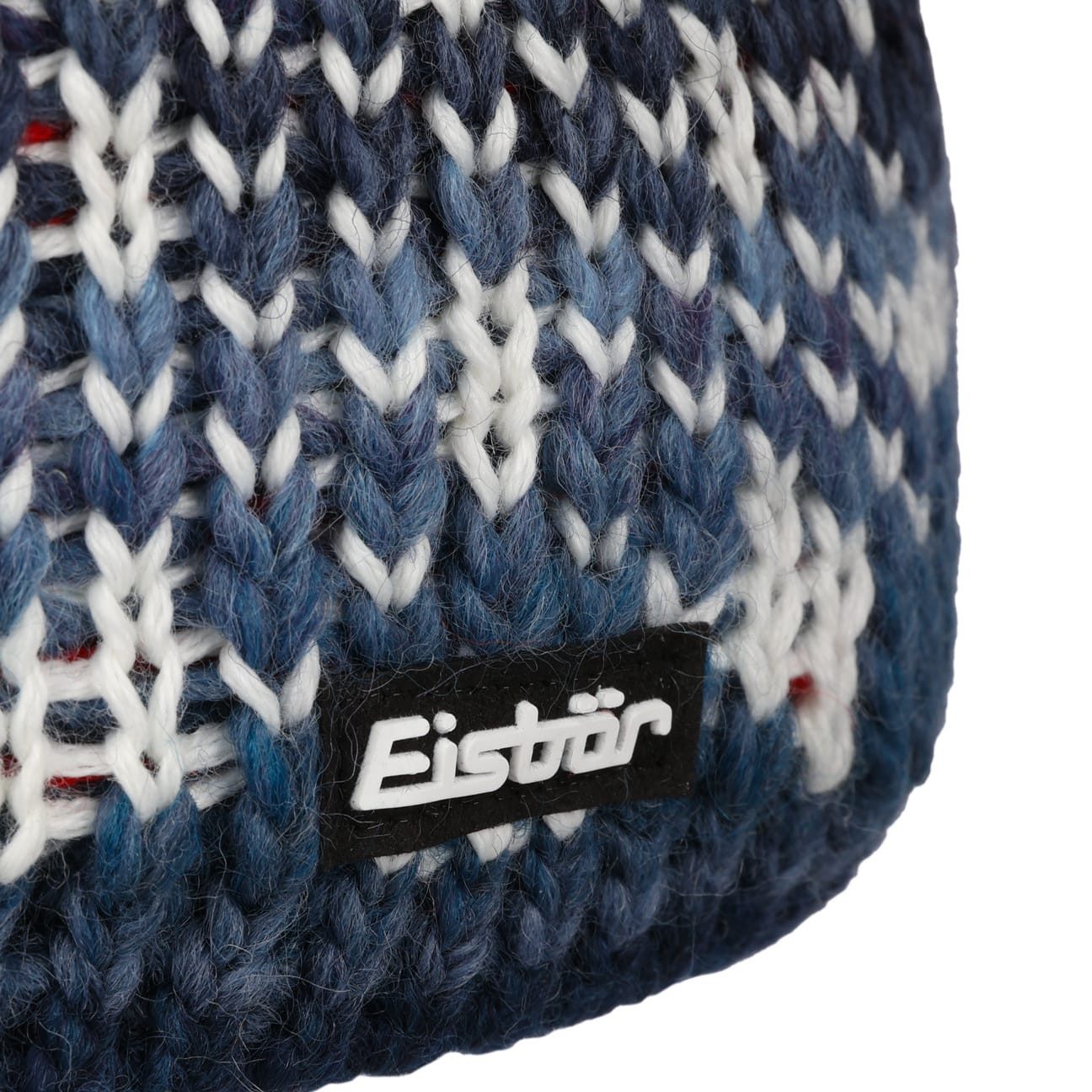 Eisbär Bommelmütze (1-St) Mütze mit Umschlag, Made in the EU