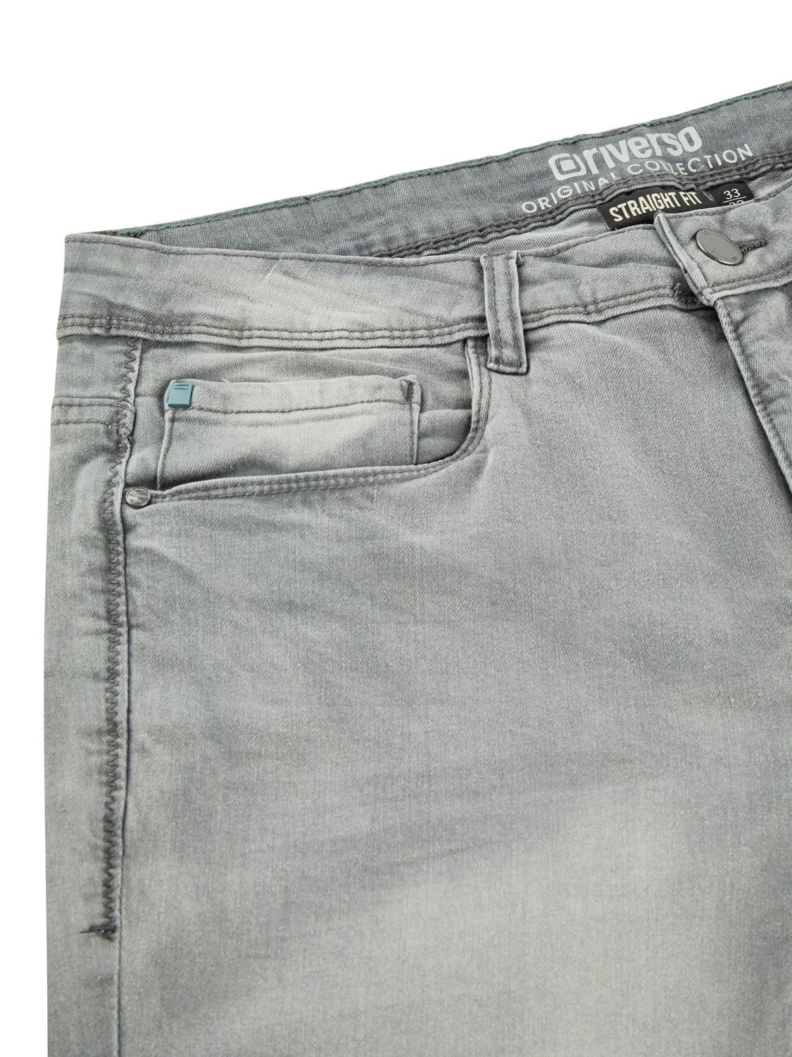 riverso Straight-Jeans Herren Jeanshose RIVChris Regular Fit Denim Hose mit Stretch – Bild 3 von 4