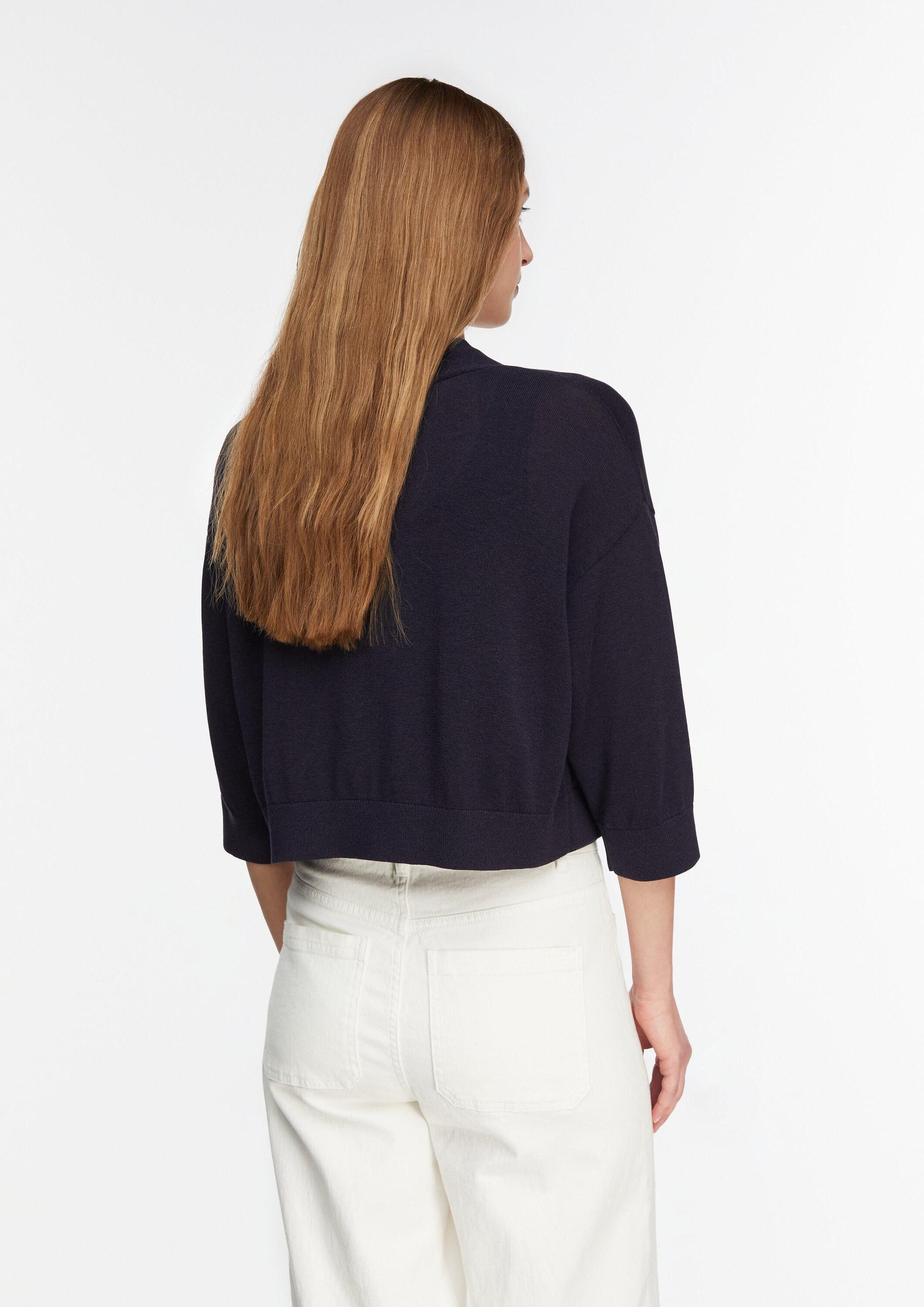 comma Cardigan Strickjacke Verkürzte Feinstrickjacke