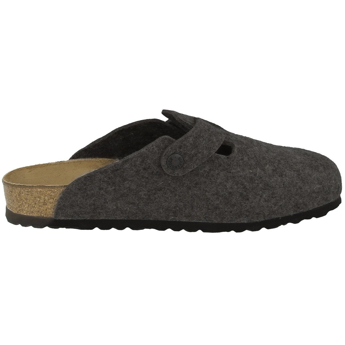 Wollfilz Birkenstock Boston Erwachsene Clog Unisex grau schmal