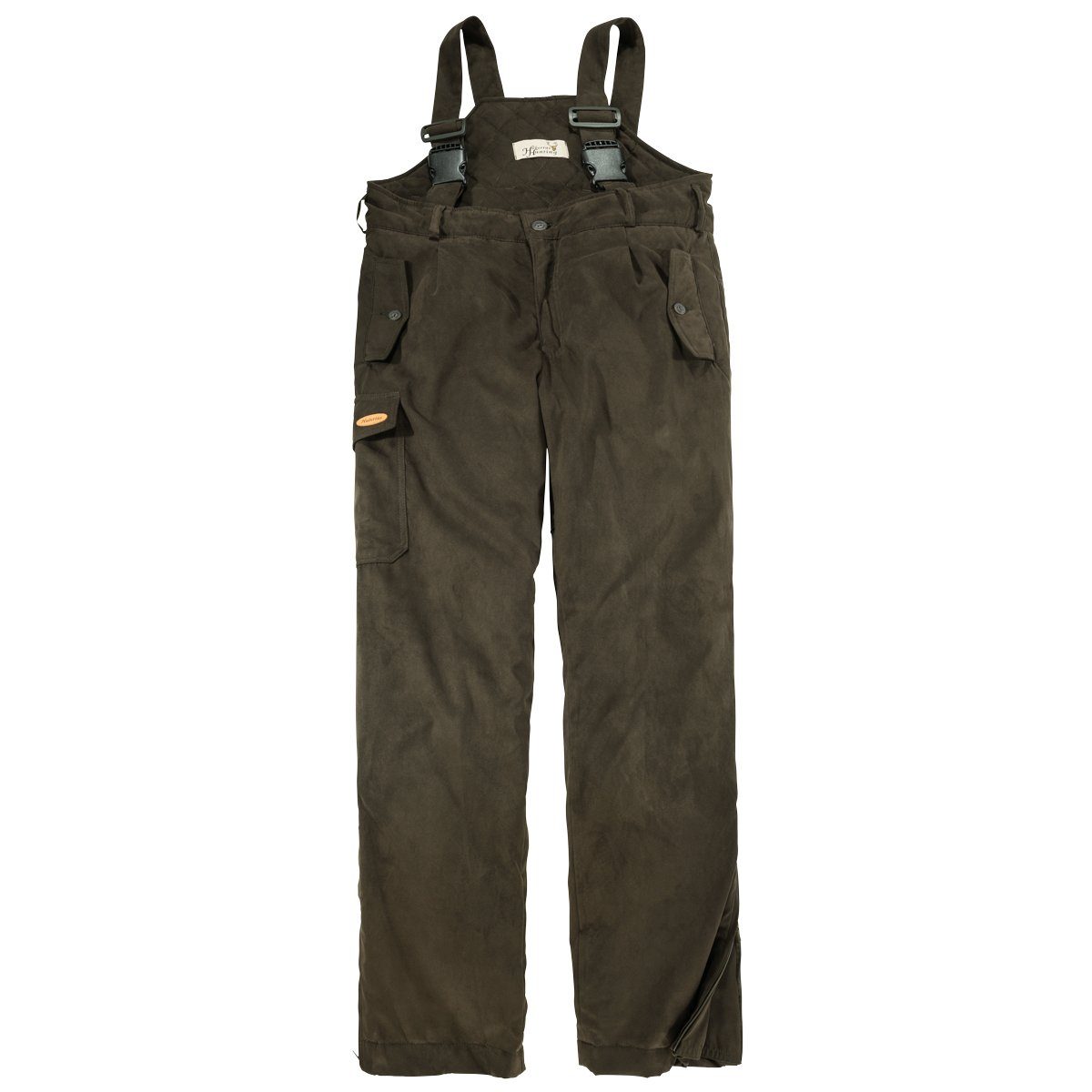 Hubertus Outdoorhose Hubertus dunkelbraune Micro Ansitzhose Übergröße