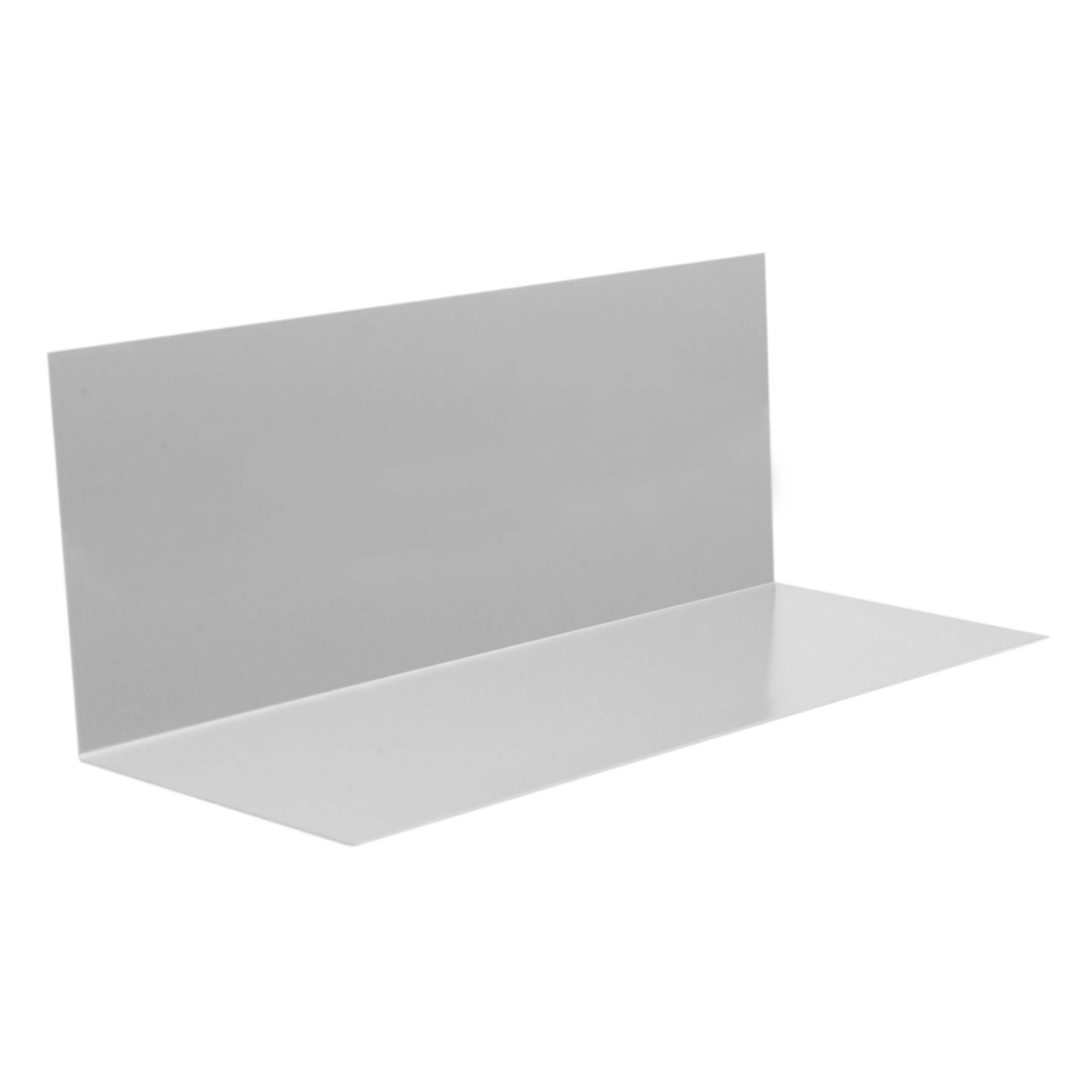 INEFA Dachrinne Winkelblech Dach ohne Wasserfalz aus Aluminium, 200cm. 1 Stück, Alublech für Dachentwässerung, hoher Kantenschutz, Made in Germany