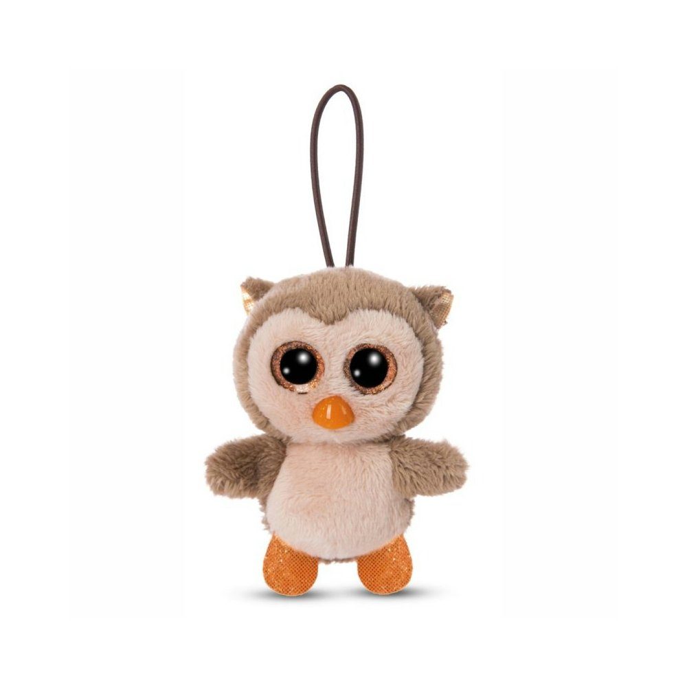 Nici Schultüte Glubschis Kuscheltier Anhänger 9 cm, Eule Twila Schlüsselanhänger, als Back to School Geschenk, mit großen Glitzeraugen