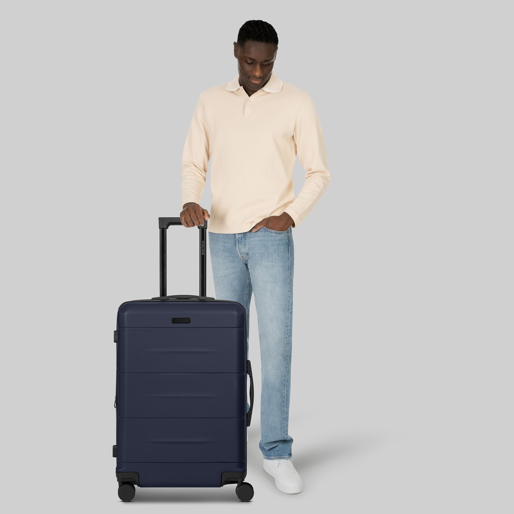 Police Hartschalen-Trolley London, 4 Rollen, ABS