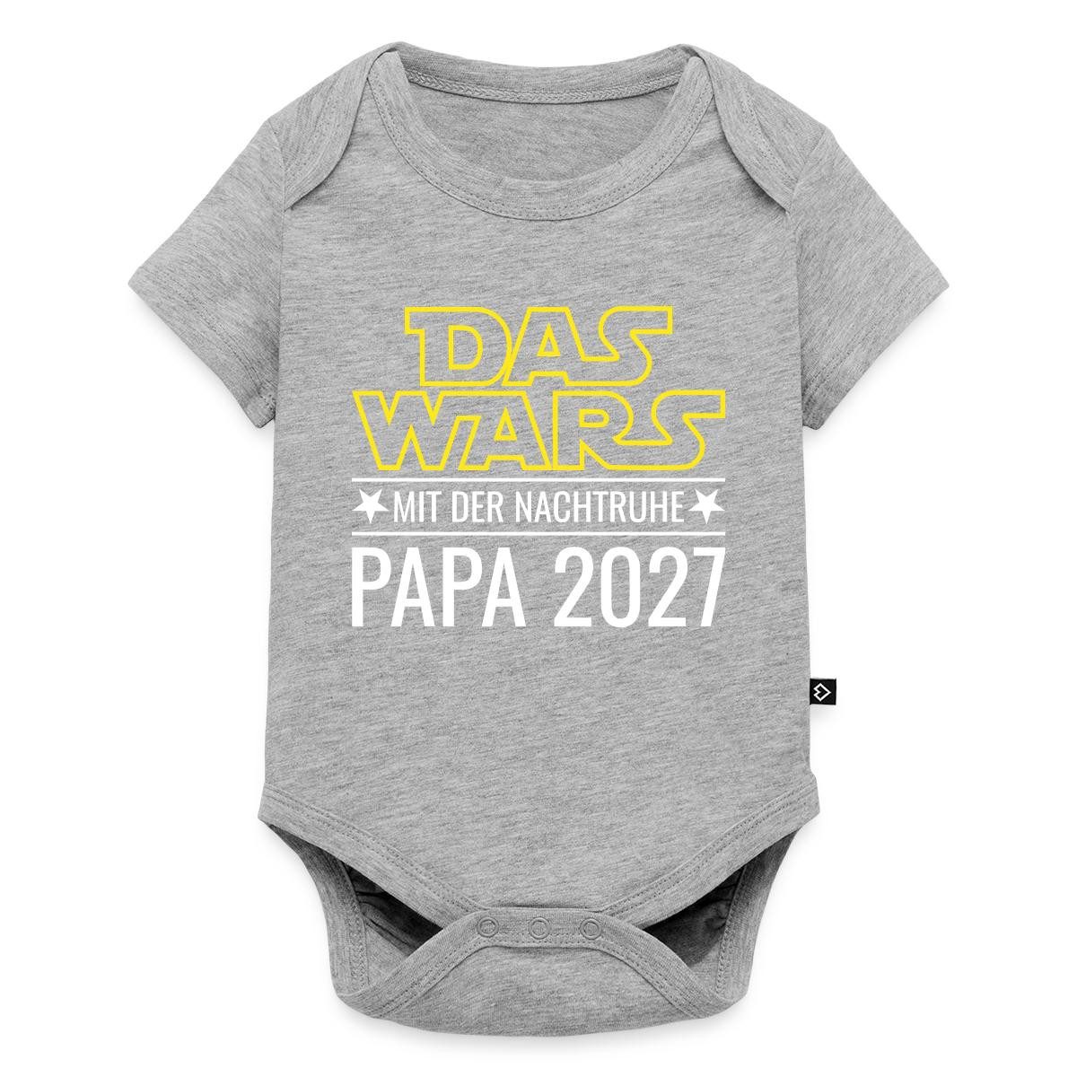 Spreadshirt Kurzarmbody Das Wars Mit Der Nachtruhe Papa 2027 Kurzarm Tages Baby Body (1-tlg) Regular Fit