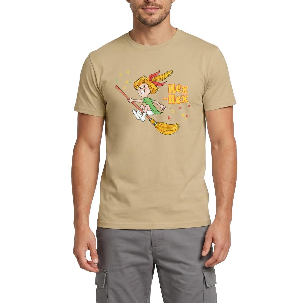 T-Shirt Bibi Blocksberg Mit Bibi Und Kartoffelbrei Männer T-Shirt