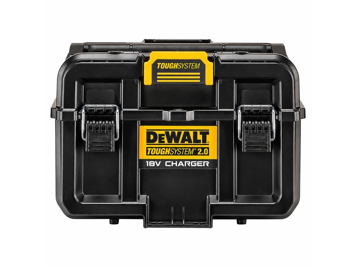 DeWalt Werkzeugbox ToughSystem 2.0 Charger Box, integrierter Lüfter, Platz zum gleichzeitigen Laden von 2 Akkus