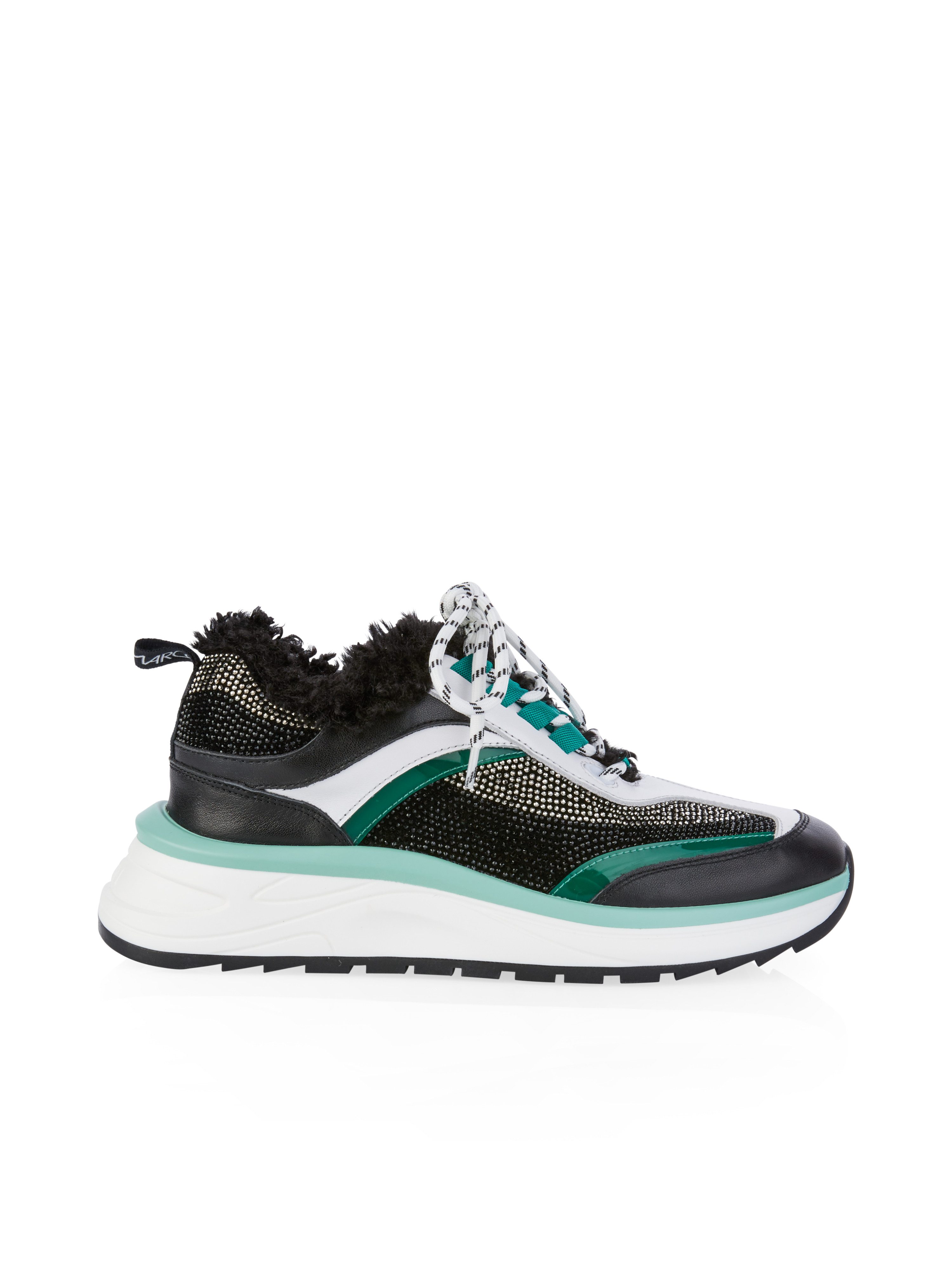 Marc Cain Sneaker in feiner Material-Kombination Slipper