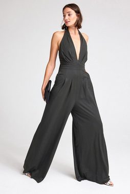 Next Jumpsuit Schicker Overall mit V-Ausschnitt und weitem Bein (1-tlg)