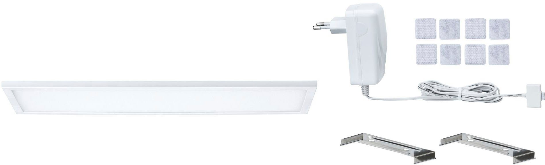 Paulmann Unterschrankleuchte Unterschrank-Panel LED Ace 7,5W Weiß 10x30cm Basisset, LED fest integriert, Warmweiß, Unterschrank-Panel LED Ace 7,5W Weiß 10x30cm Basisset