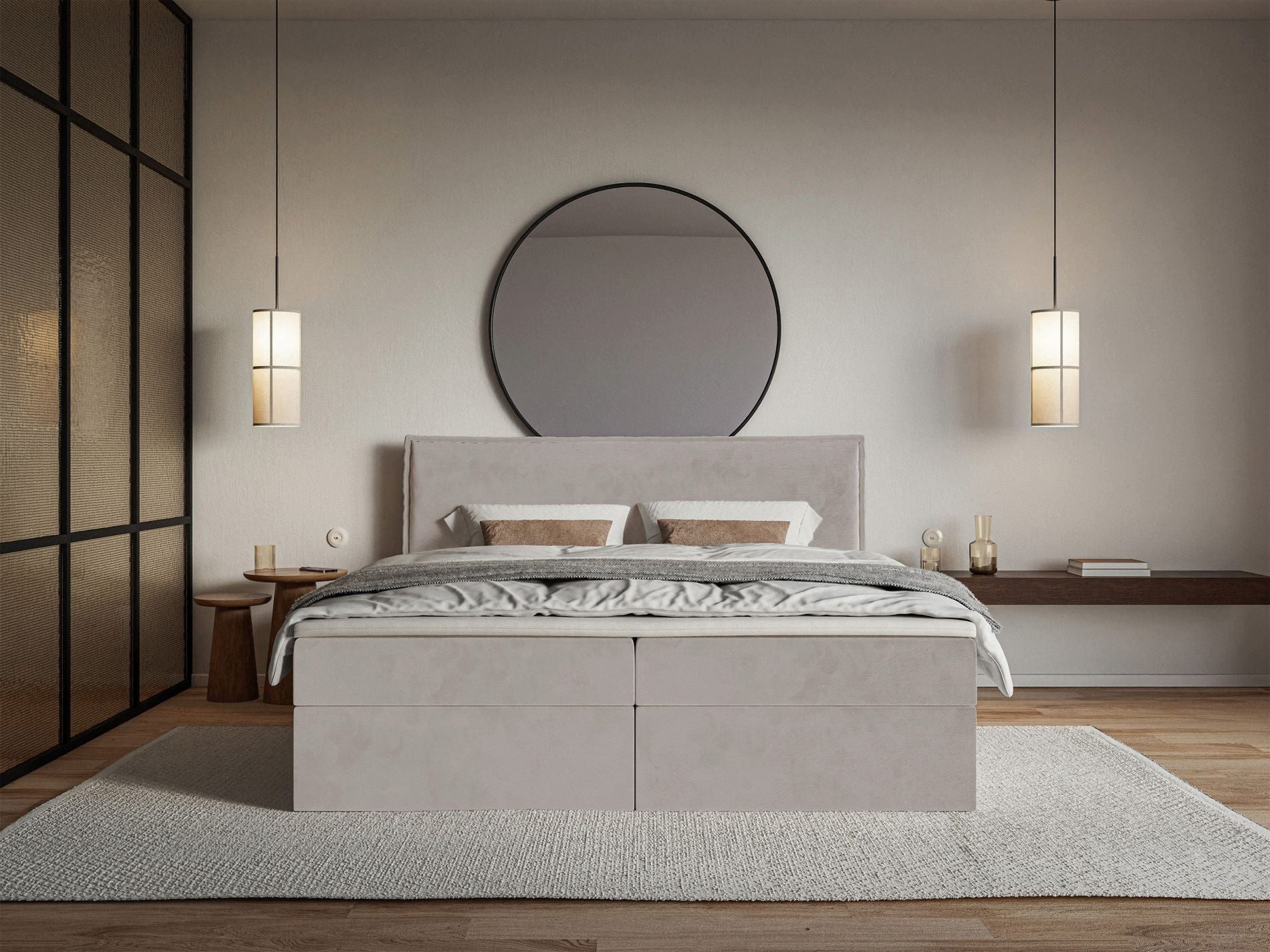 Selsey Boxbett SOFTIE, mit Bettkasten und Topper, Bonnell-Federkernmatratze