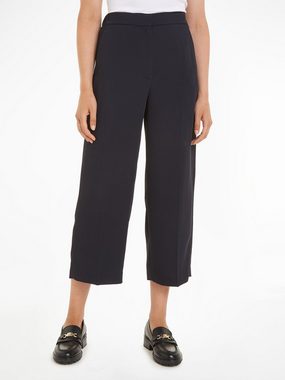 Tommy Hilfiger Bügelfaltenhose FLUID TWILL WIDE LEG CROP mit Bügelfalten