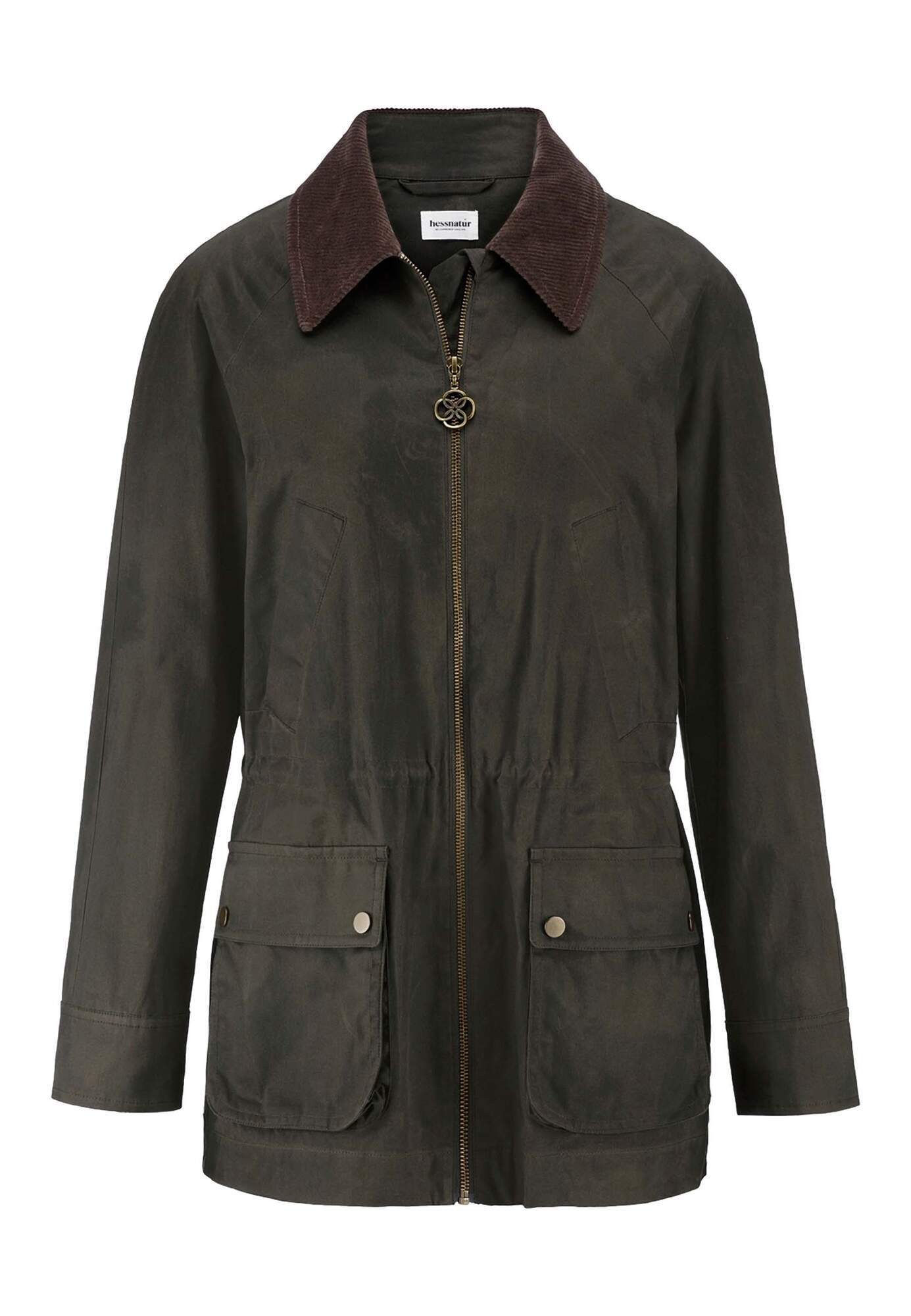 Hessnatur Outdoorjacke aus reiner Bio-Baumwolle (1-St)