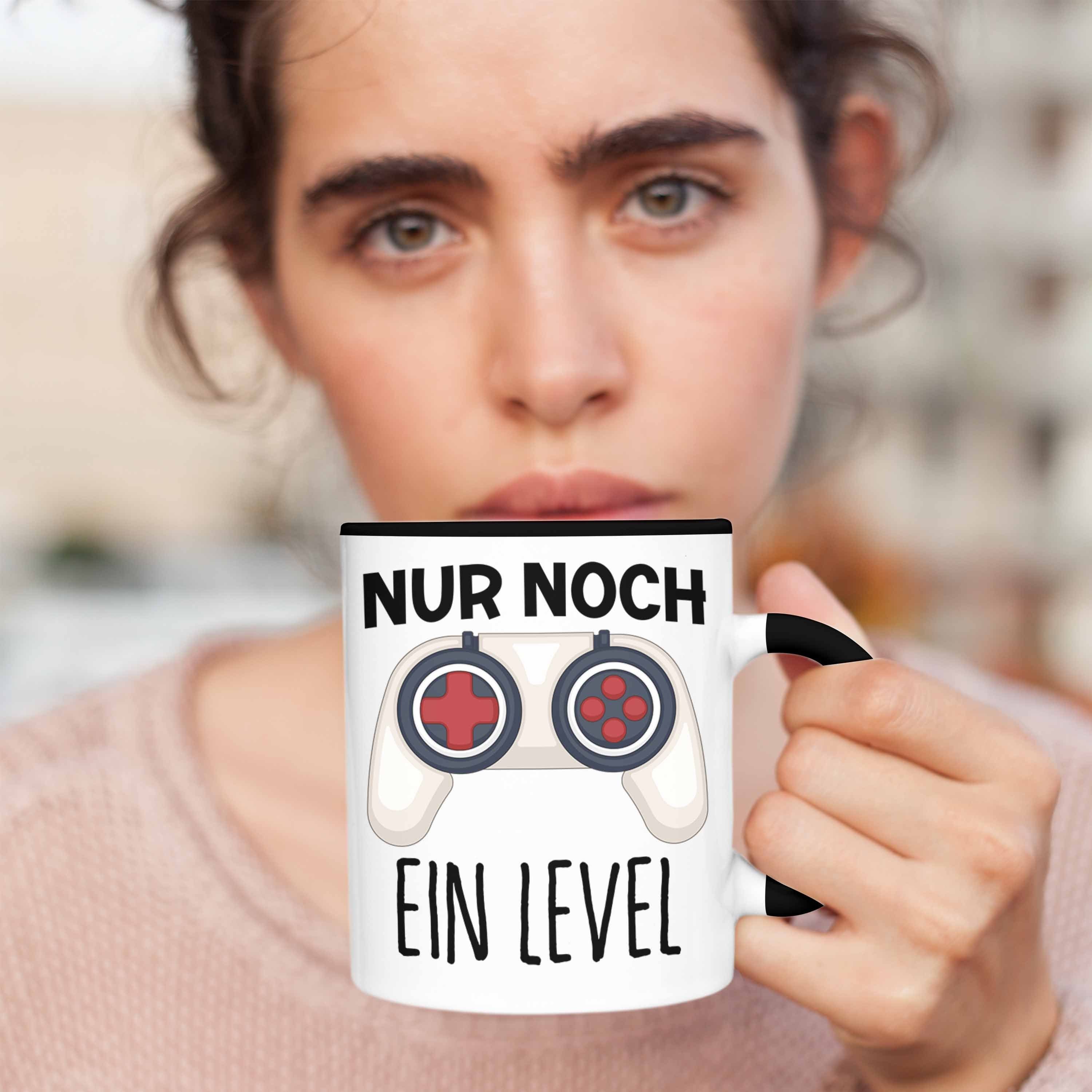 Tasse Trendation - Level Trendation Noch Tasse Spruch Gamer Schwarz Zocker Ein Geschenk für Nur