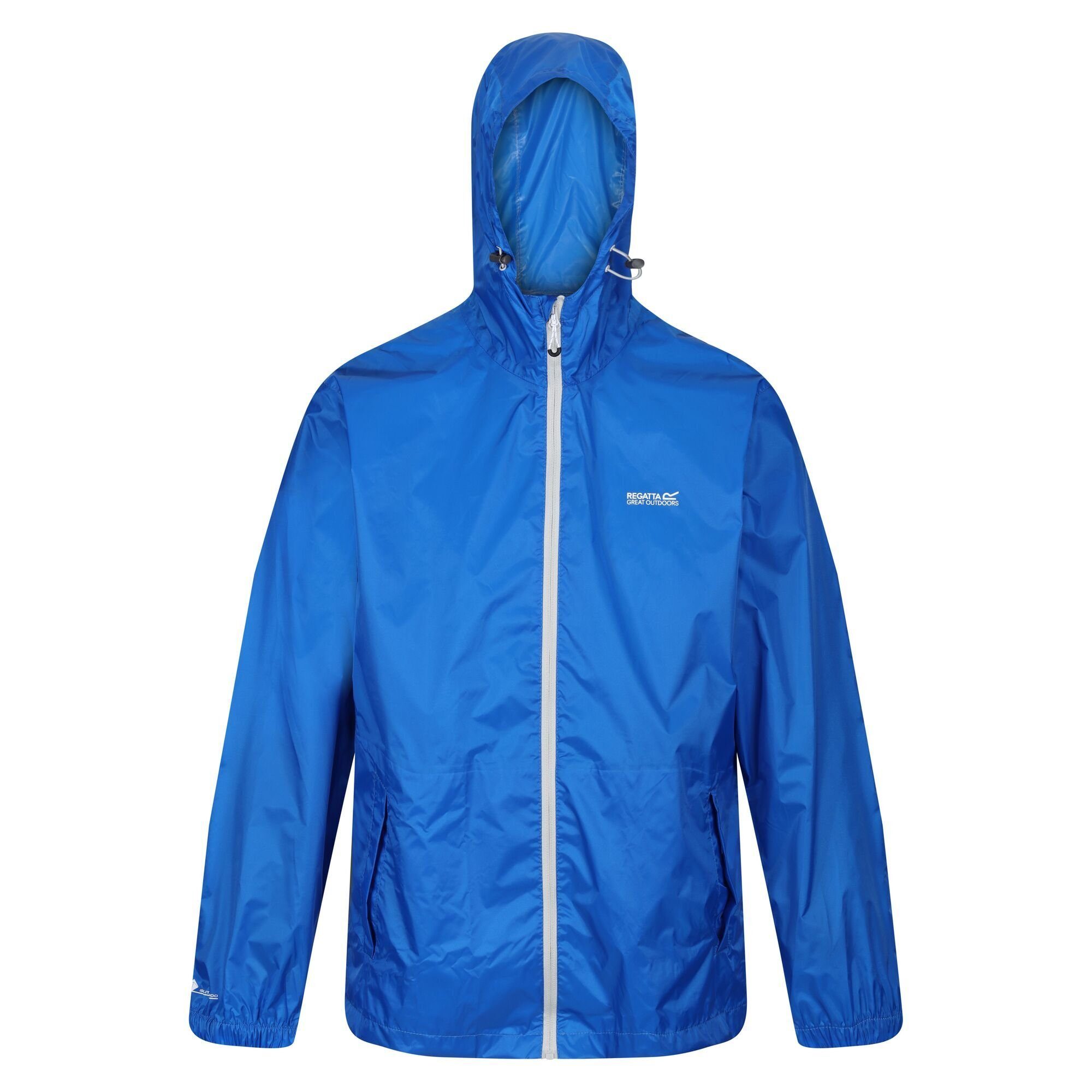 Regulär Regatta Regenjacke Pack-It Blue III Herren, mit Packbeutel Oxford für