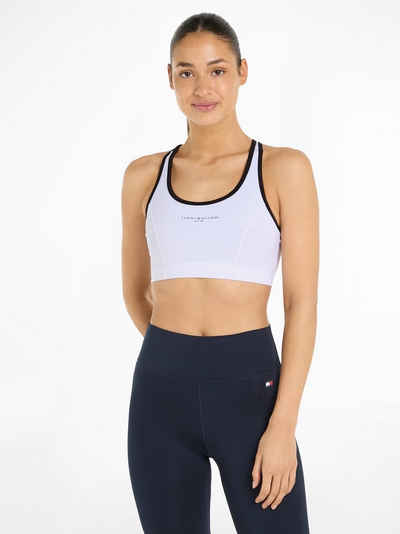 Tommy Hilfiger Sport Sport-Bustier ESSENTIALS MINI CORP MID INT BRA mit Trägern für mittelstarken Halt, Racerback